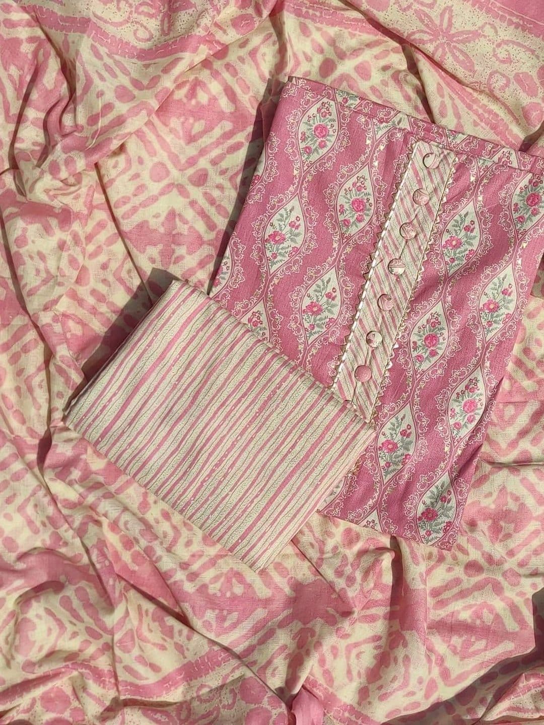 GC 80 BY GAURI COLLECTION Printed Pure Cotton Unstitched Dress Material - view 1