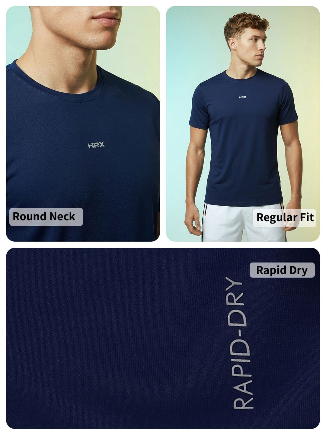 HRX by Hrithik Roshan Rapid-Dry Training T-shirt thumbnail 6
