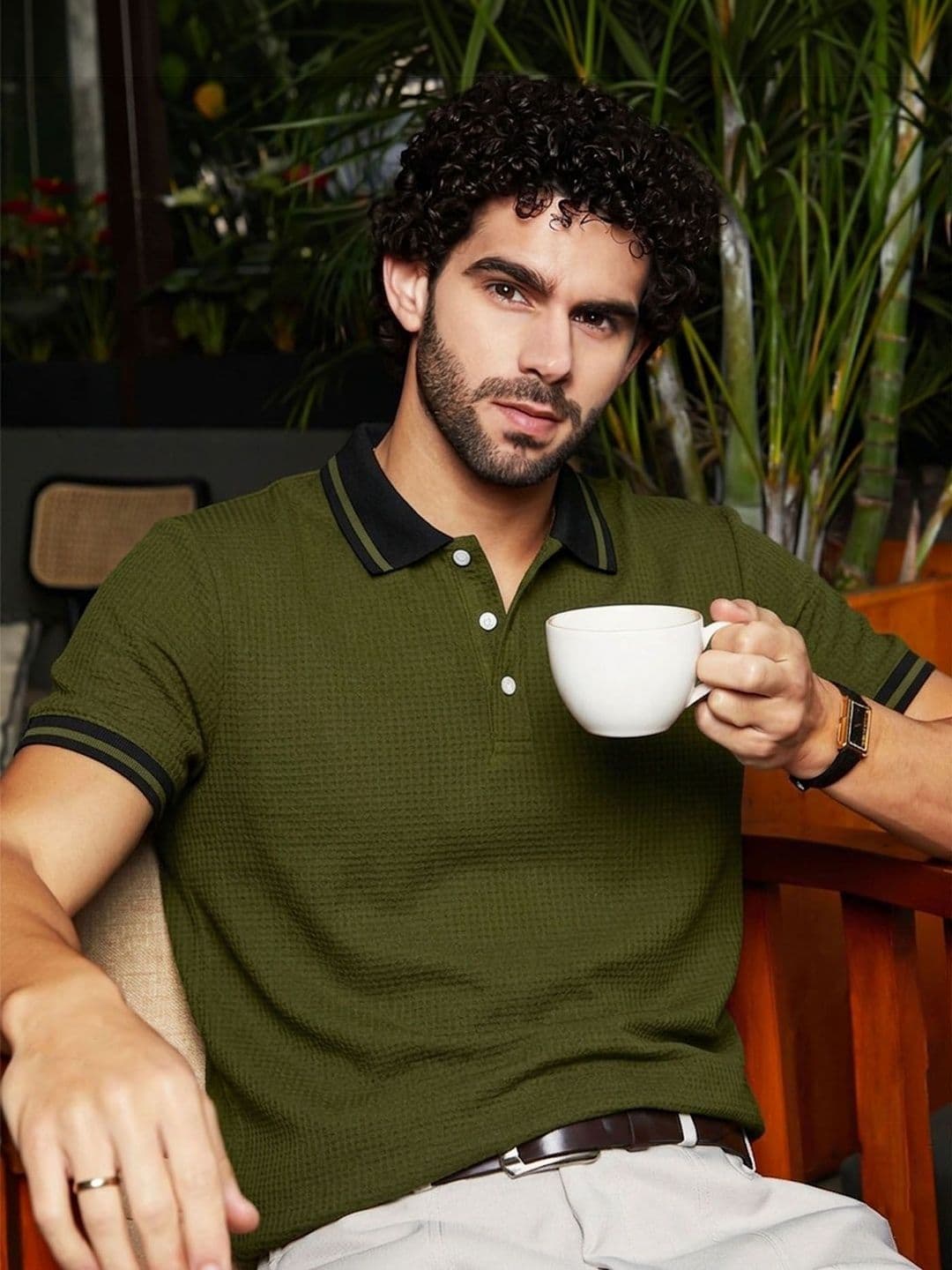 AUSK Men Polo Collar Pockets T-shirt thumbnail 5