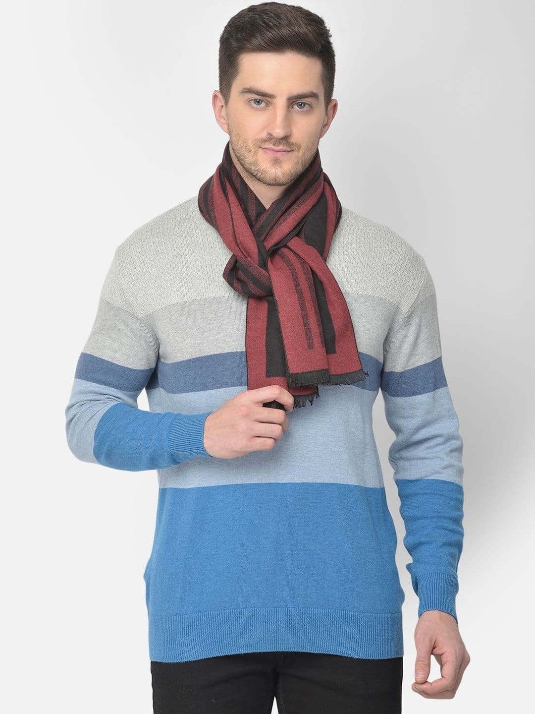 Cazzano Men Striped Scarf - view 1