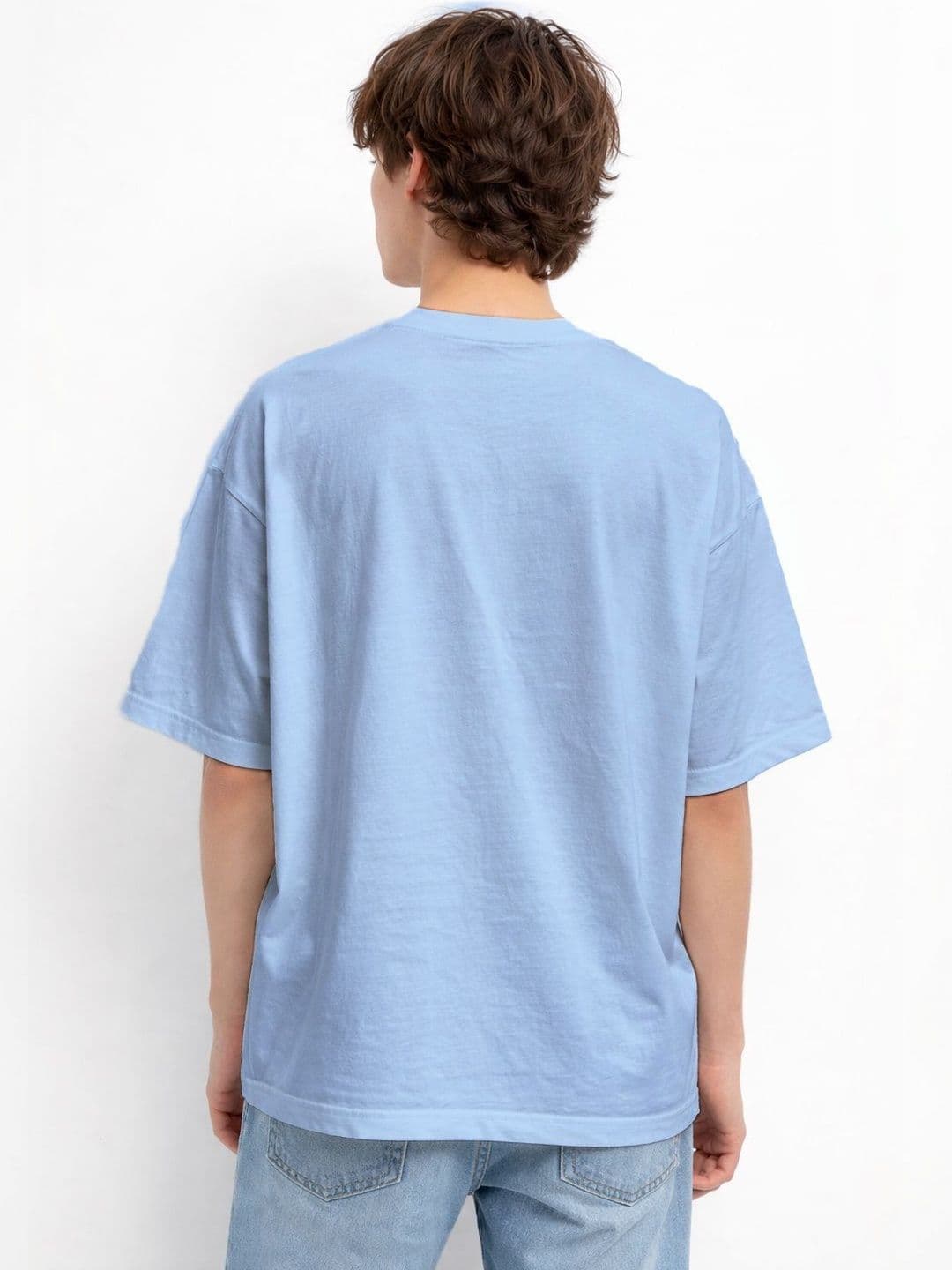 The Roadster Lifestyle Co. Printed Organic Cotton Round Neck Oversized Tshirt thumbnail 5
