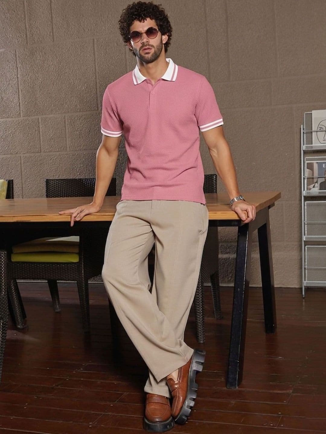 THE BEETEL HOUSE Men Polo Collar T-shirt thumbnail 4