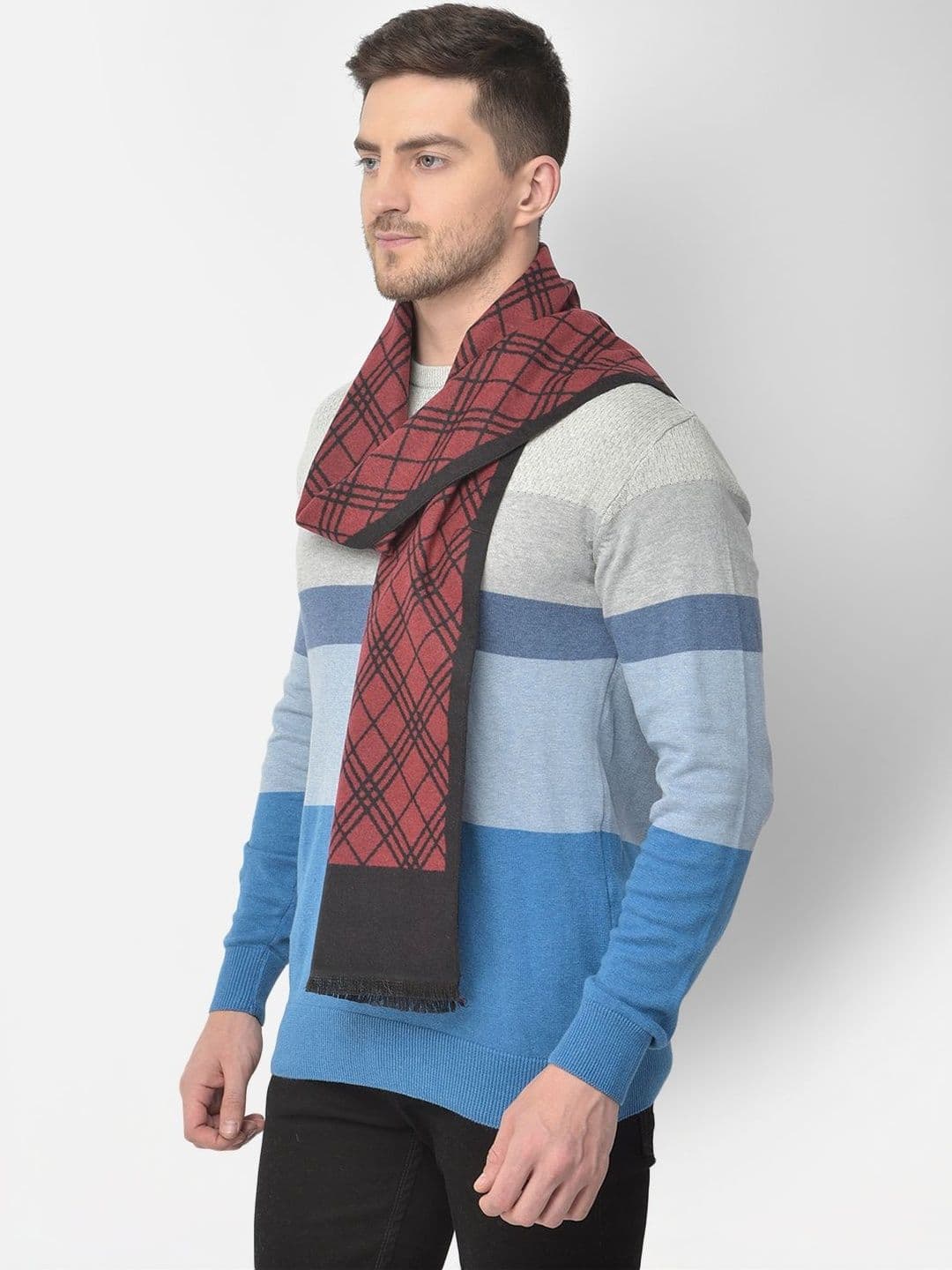Cazzano Men Checked Scarf thumbnail 5