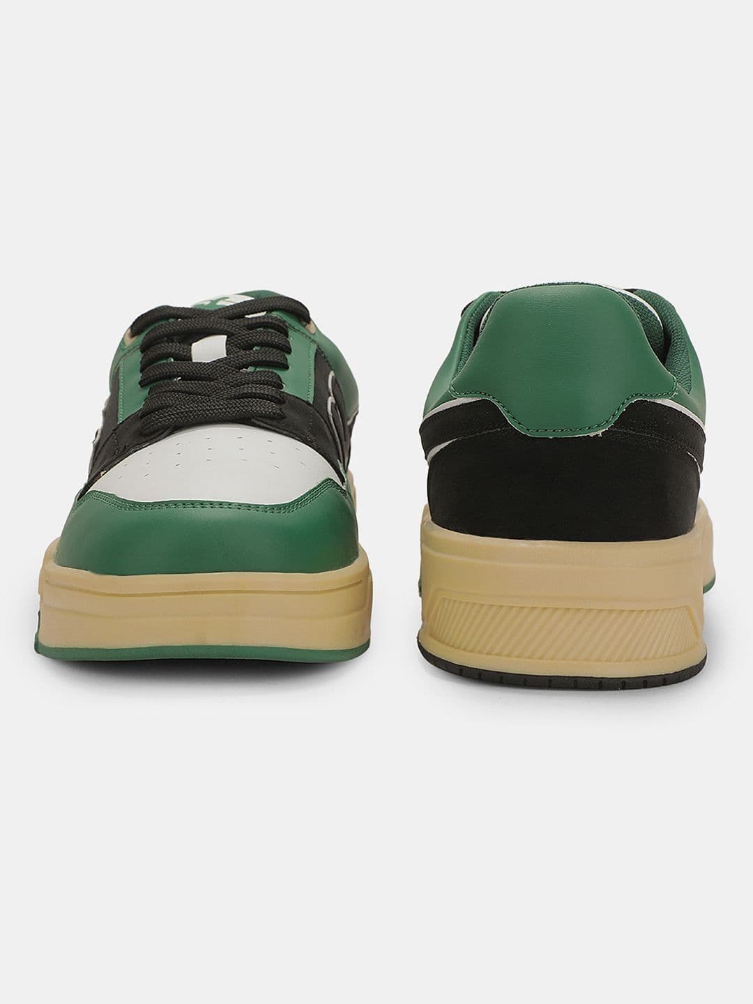 Cantabil Men Colourblocked PU Sneakers thumbnail 2