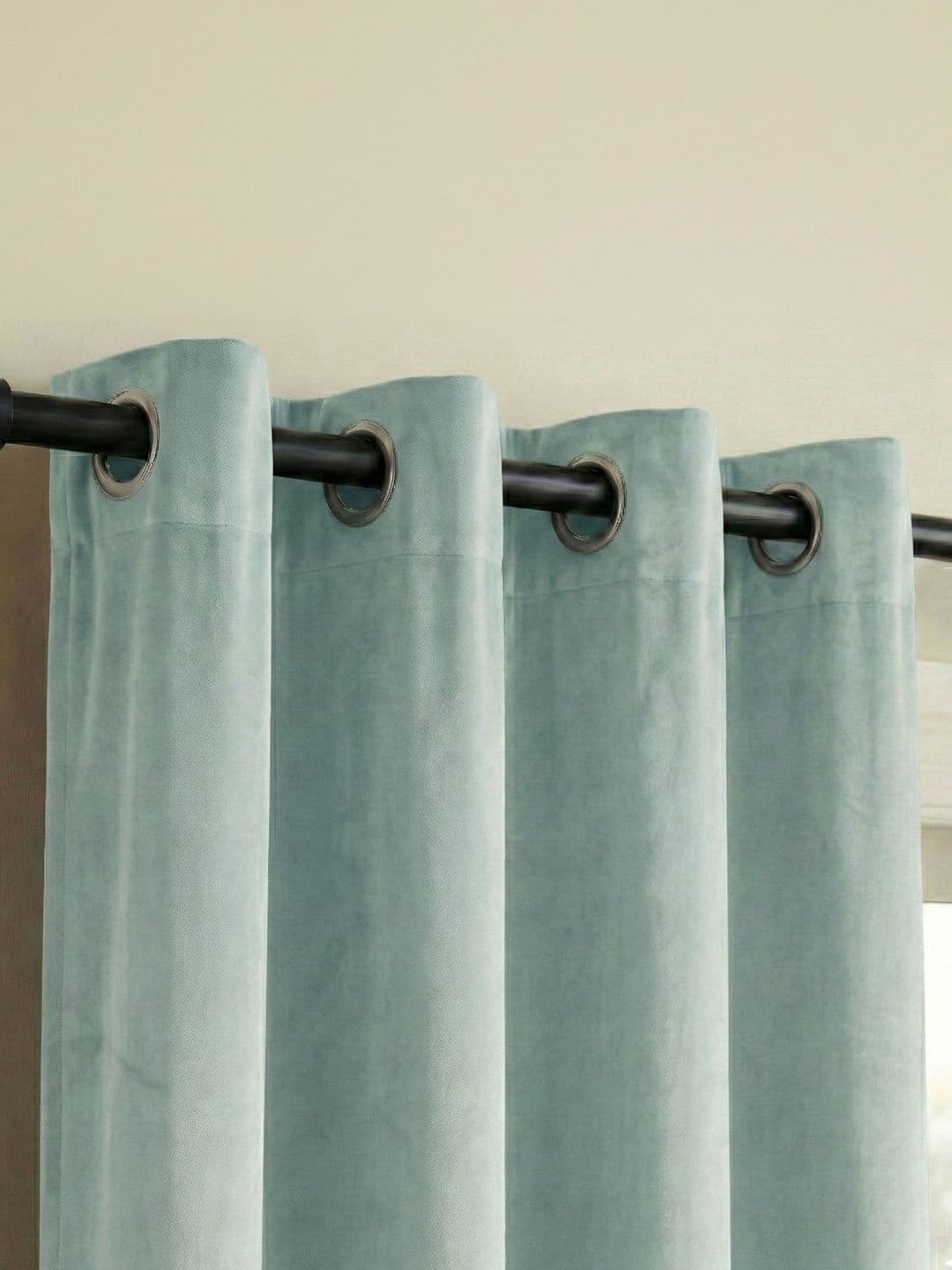 Home Spark Sea Green Set of 2 Room Darkening Door Curtain thumbnail 2