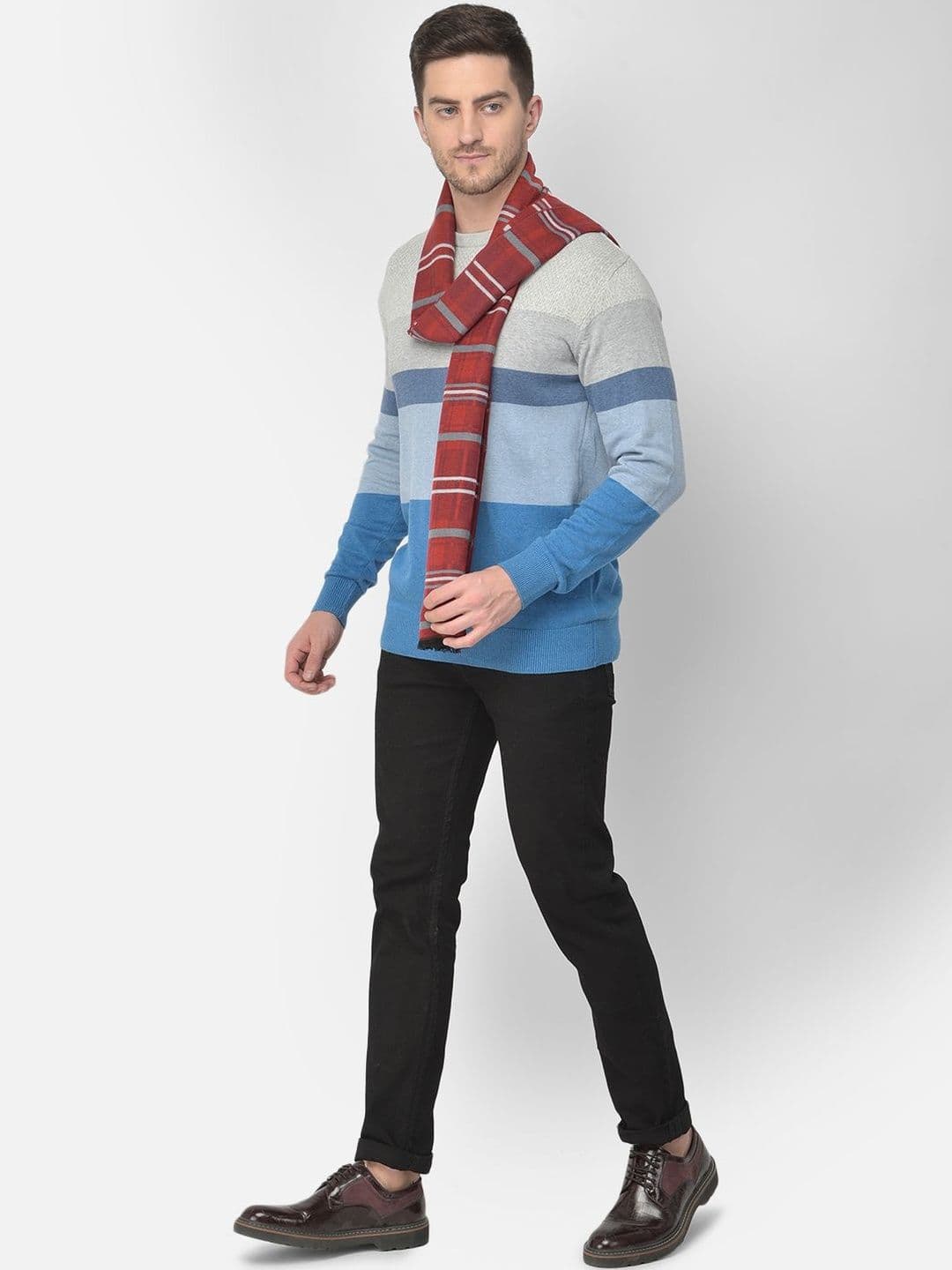 Cazzano Men Checked Scarf thumbnail 4