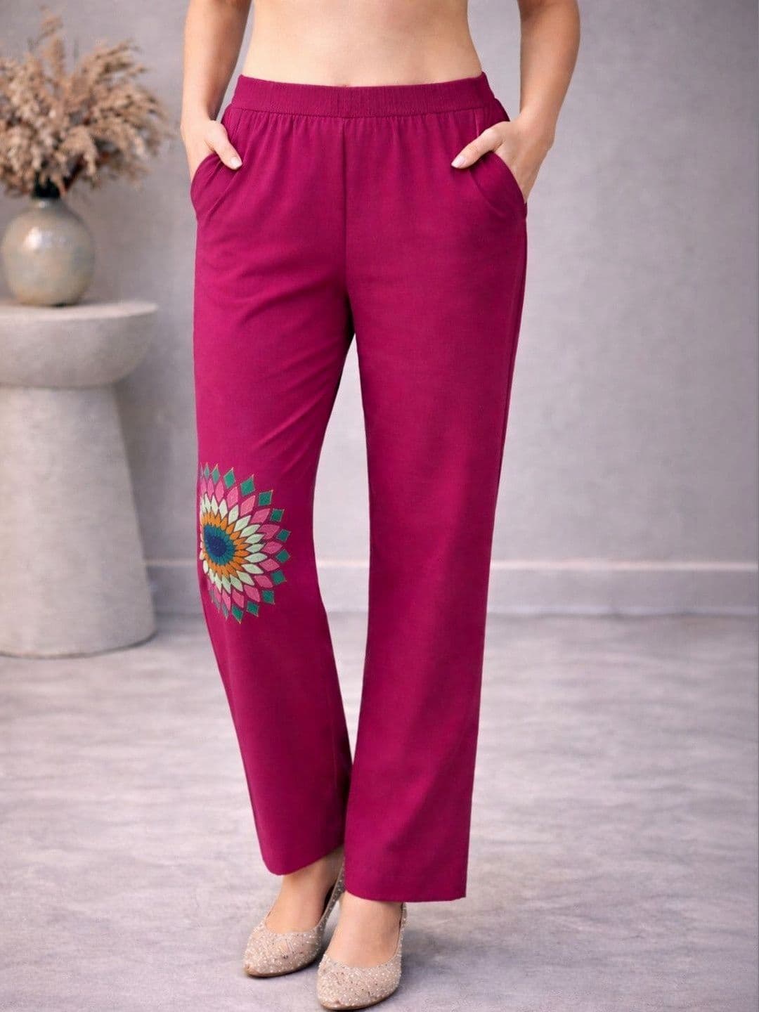 BAESD Women Embroidered Straight Fit Ethnic Co-Ord Set thumbnail 4