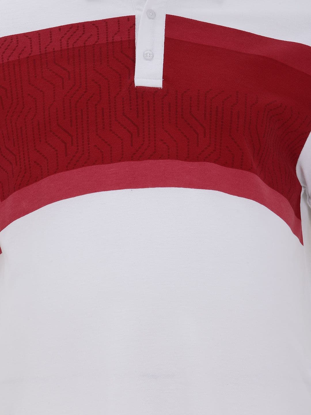 Sztori Plus Size Colourblocked Polo Collar Pure Cotton T-shirt thumbnail 3