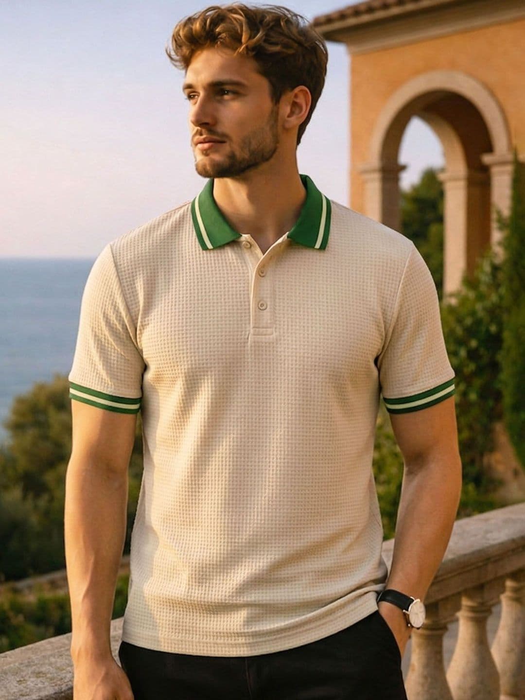 AUSK Men Polo Collar T-shirt - view 1