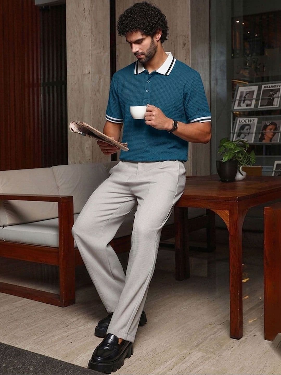 THE BEETEL HOUSE Men Polo Collar T-shirt thumbnail 6