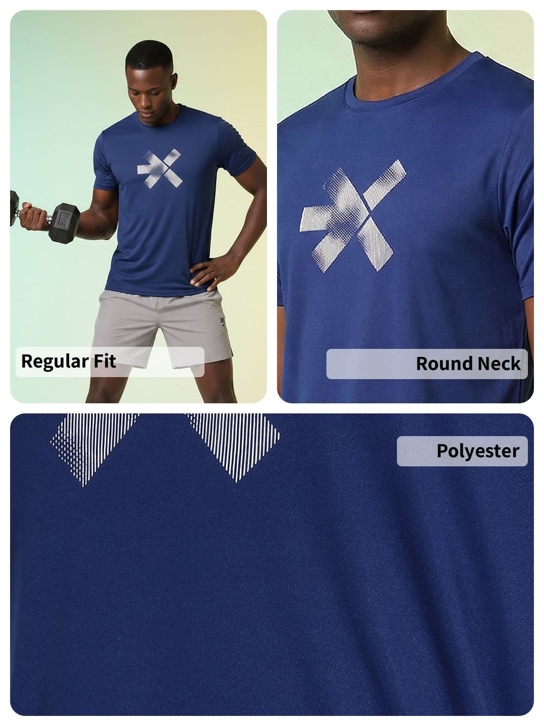 HRX by Hrithik Roshan Printed Rapid-Dry Training T-shirt thumbnail 4