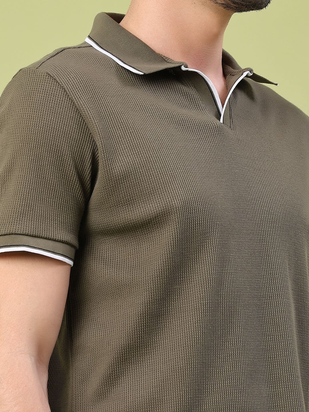 V-Mart Men Polo Collar Slim Fit T-shirt thumbnail 2