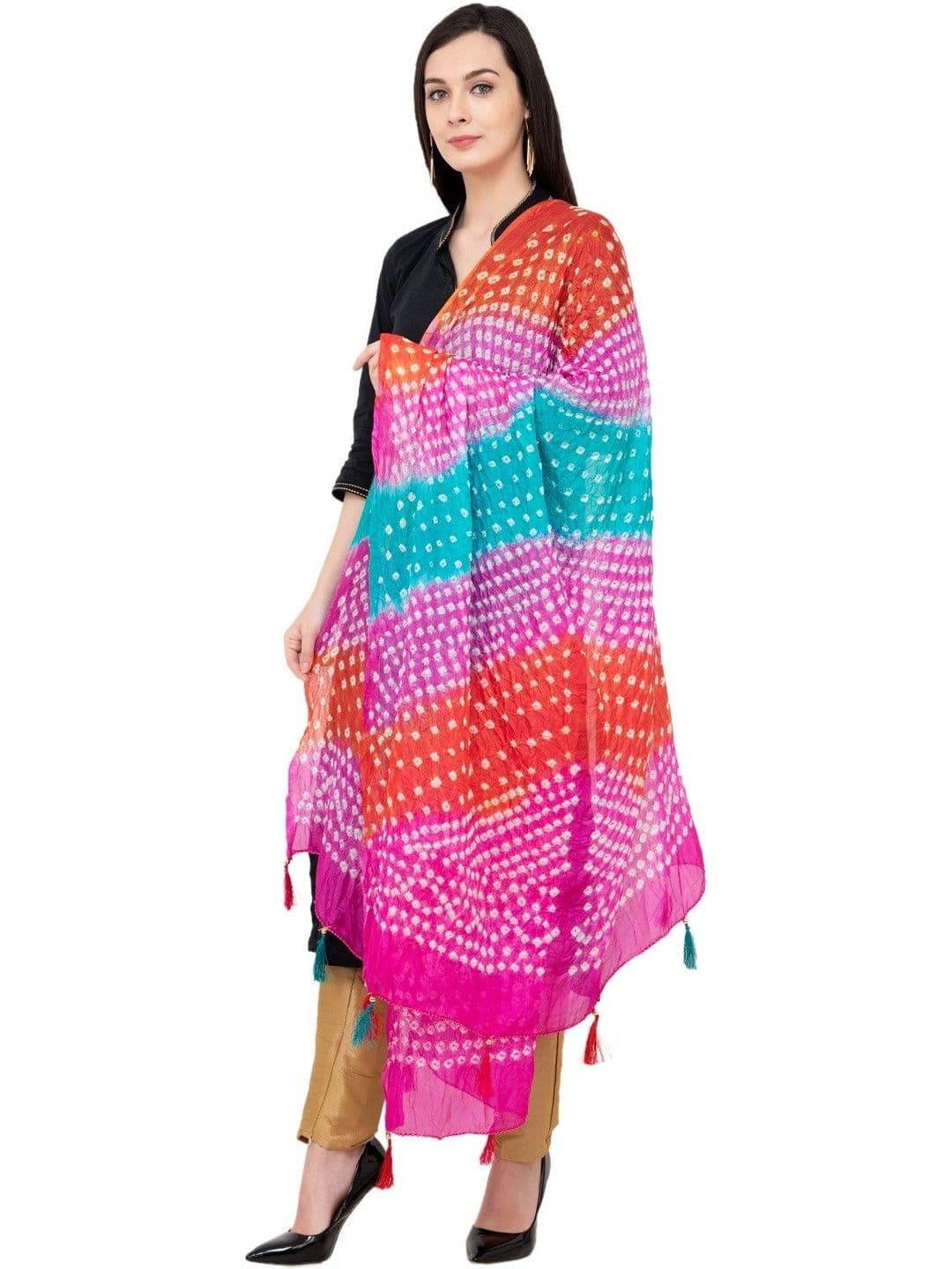 A R SILK Dyed Dupatta thumbnail 4