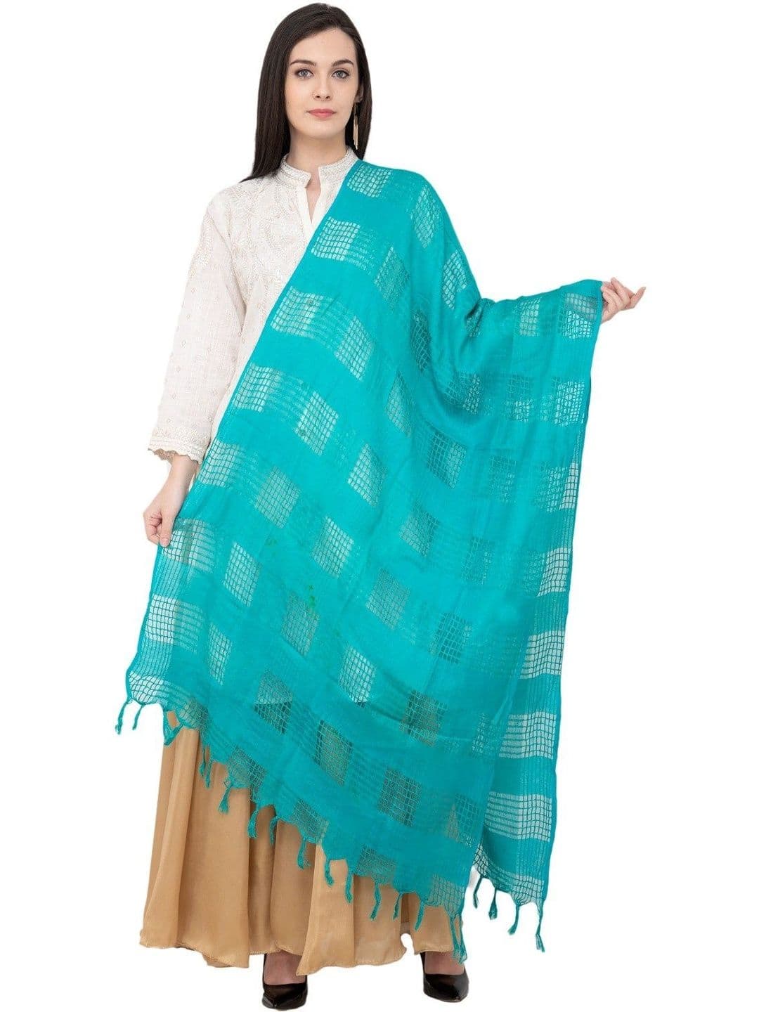 A R SILK Woven Design Dupatta - view 1