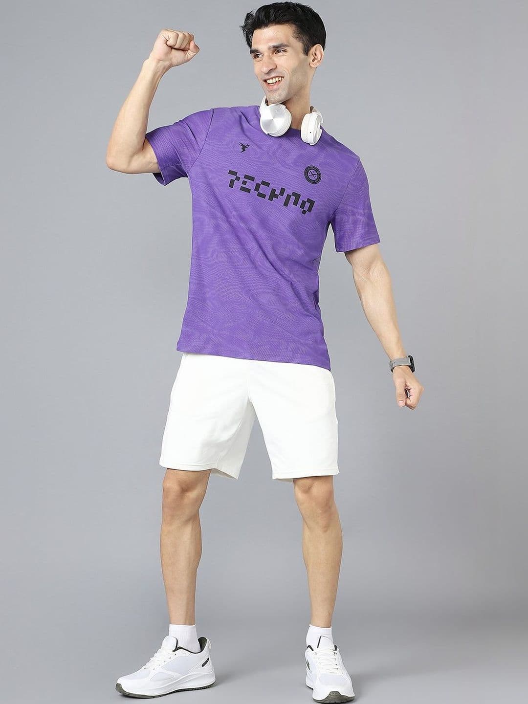 Technosport Men Printed Slim Fit T-shirt thumbnail 6