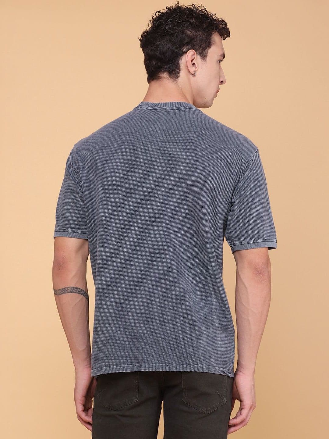 V-Mart Men Typography Boxy T-shirt thumbnail 2