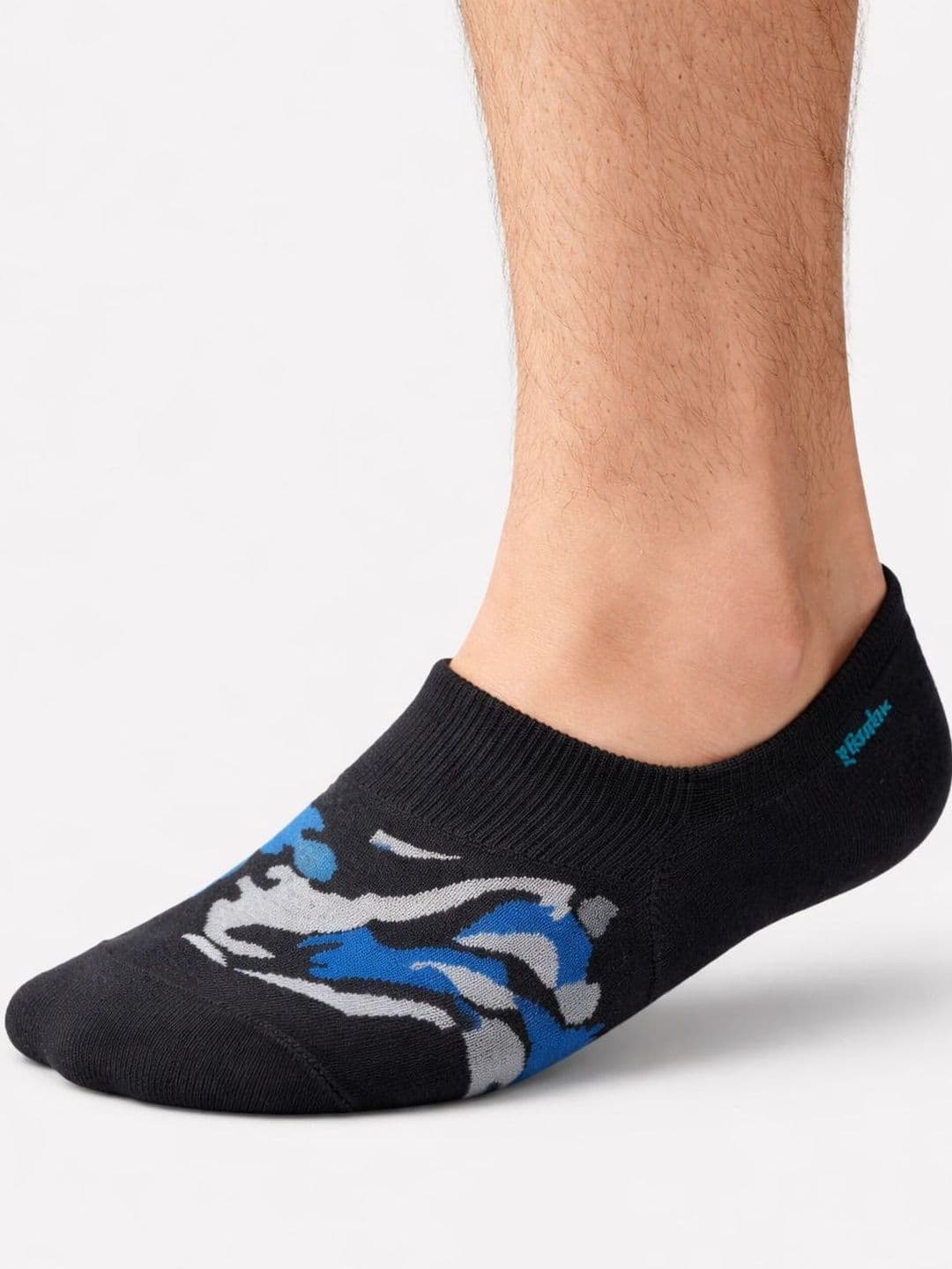 Blacktank Men Pack of 3 Cotton Patterned Shoe Liners Socks thumbnail 2