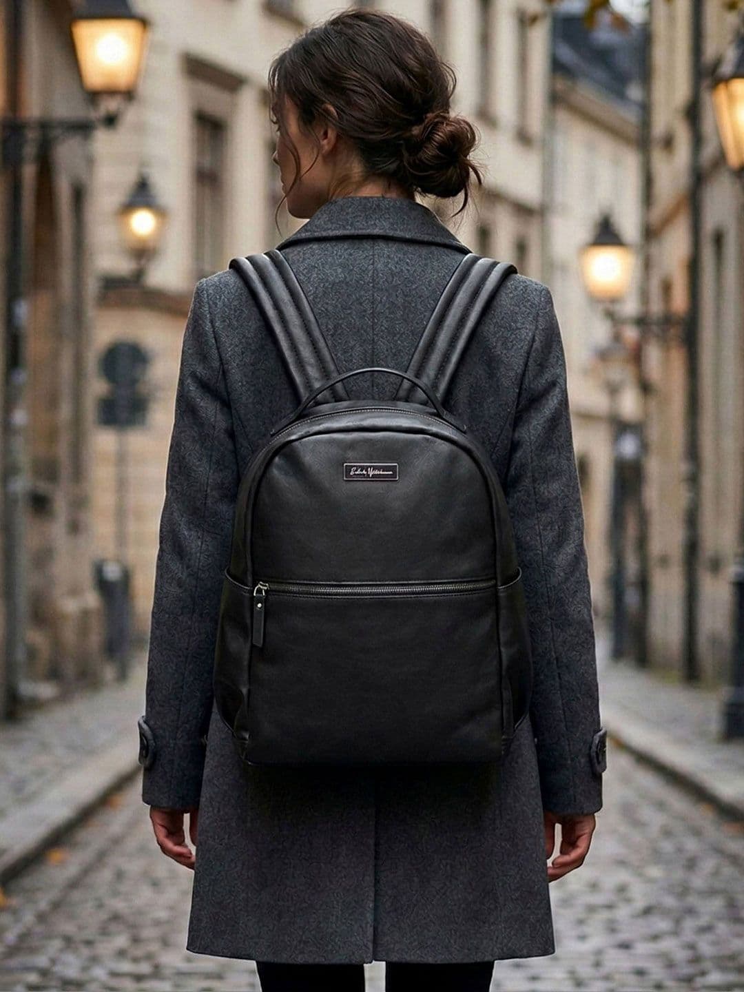 Mast & Harbour Women Brand Logo Backpack with Anti-Theft thumbnail 3