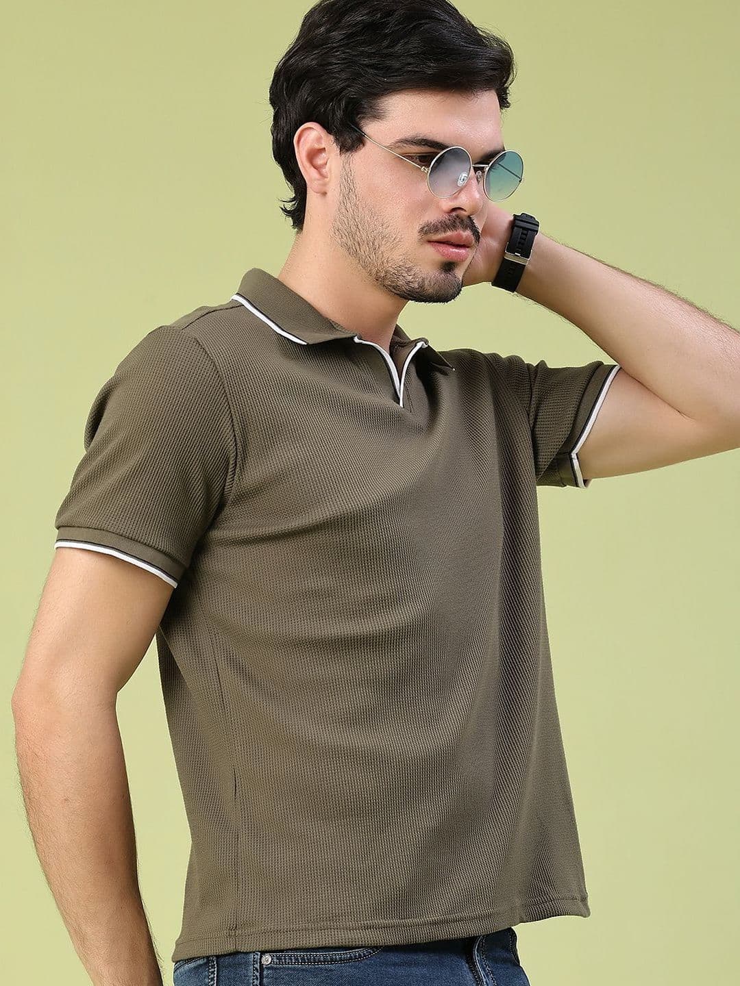 V-Mart Men Polo Collar Slim Fit T-shirt thumbnail 6
