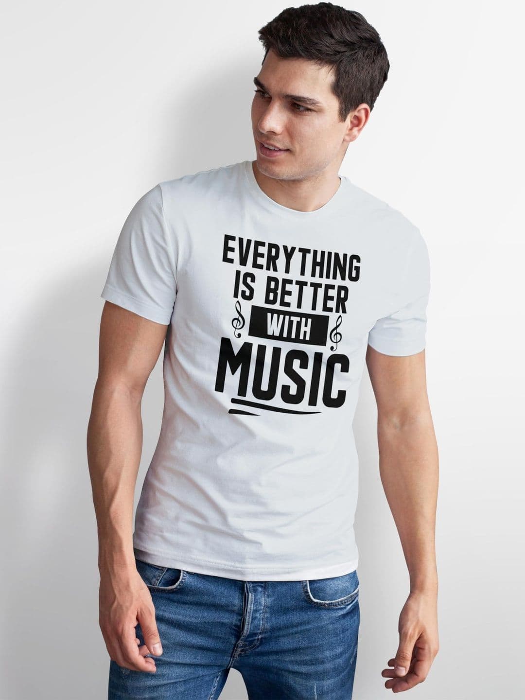 Seekbuylove Men Typography Printed Bio Finish T-shirt thumbnail 2