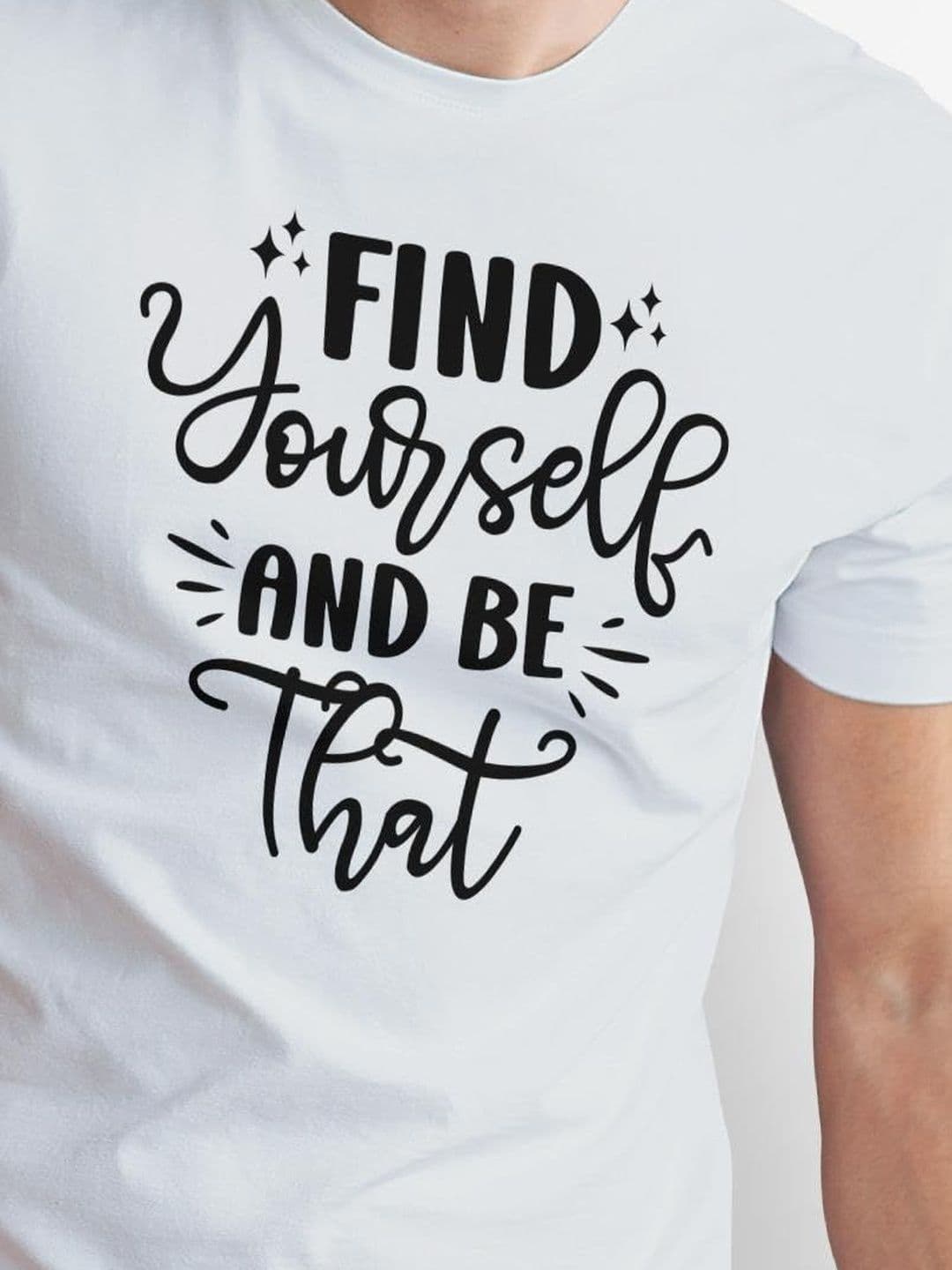 Seekbuylove Men Typography Printed Bio Finish T-shirt thumbnail 2