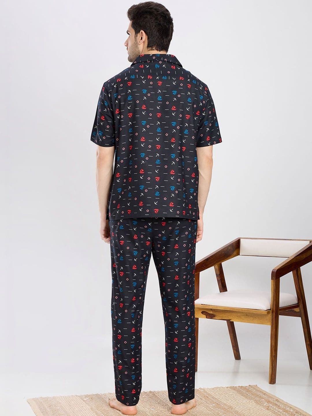 ETC Men Printed Night suit thumbnail 4