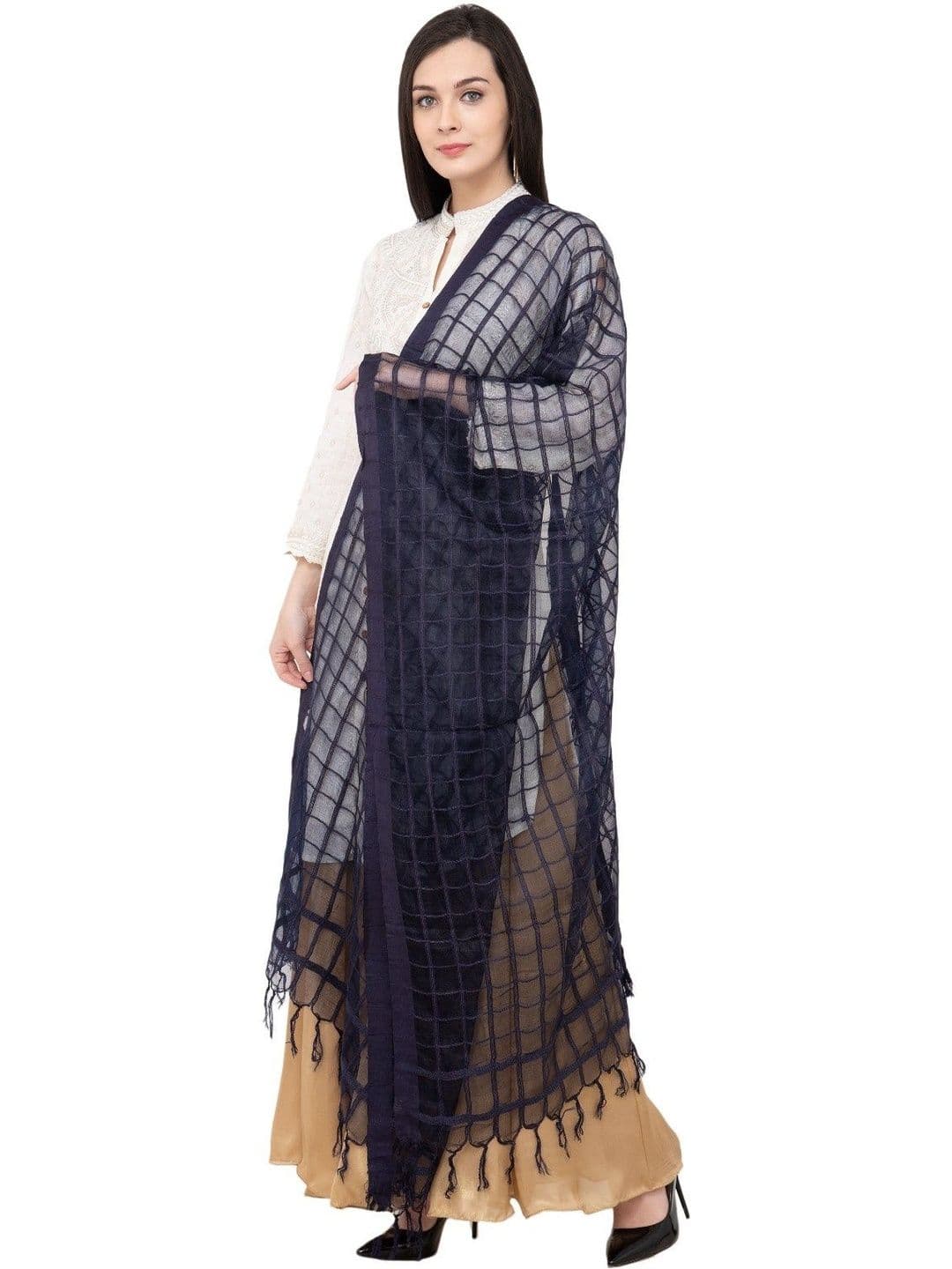 A R SILK Woven Design Dupatta thumbnail 2