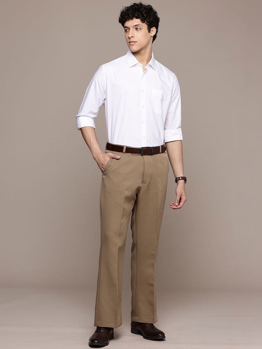 R.Code by The Roadster Life Co. Men Relaxed Trousers thumbnail 2