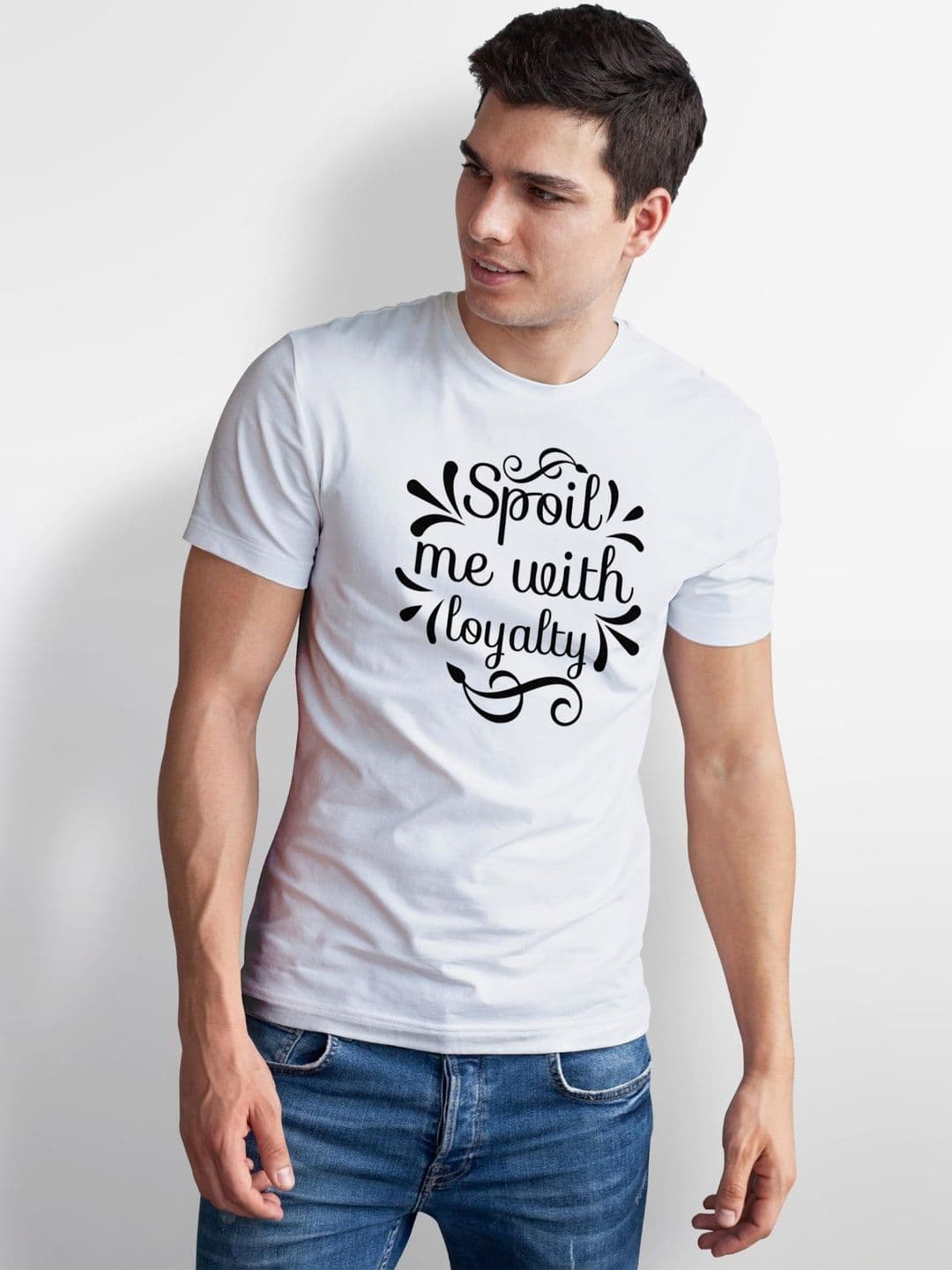 Seekbuylove Men Typography Printed Bio Finish T-shirt thumbnail 3