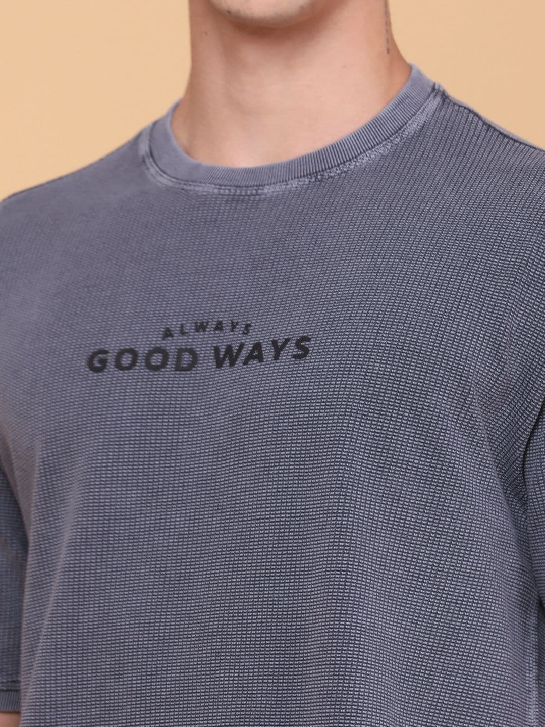 V-Mart Men Typography Boxy T-shirt thumbnail 6