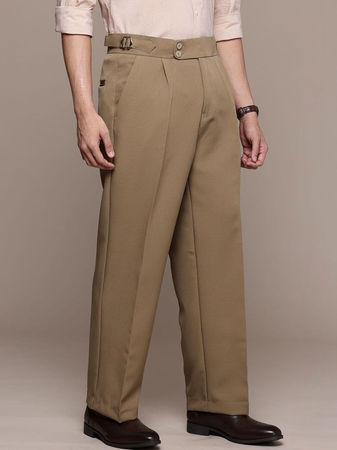 THE BEETEL HOUSE Men Comfort Pleated Trousers - view 1