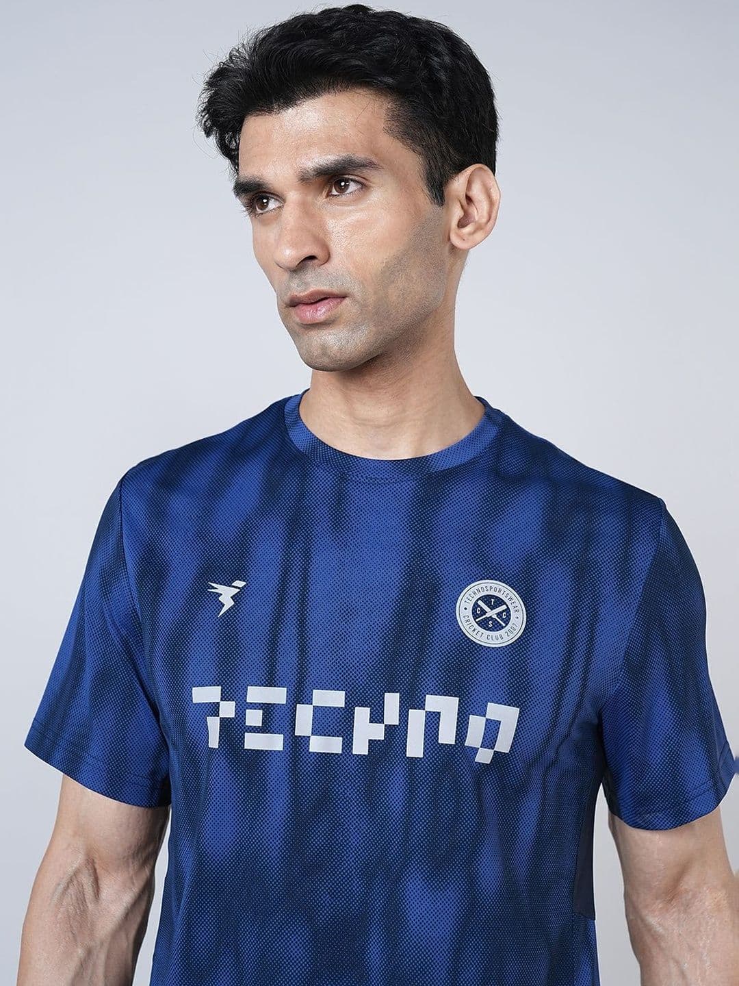 Technosport Men Printed Slim Fit T-shirt thumbnail 3