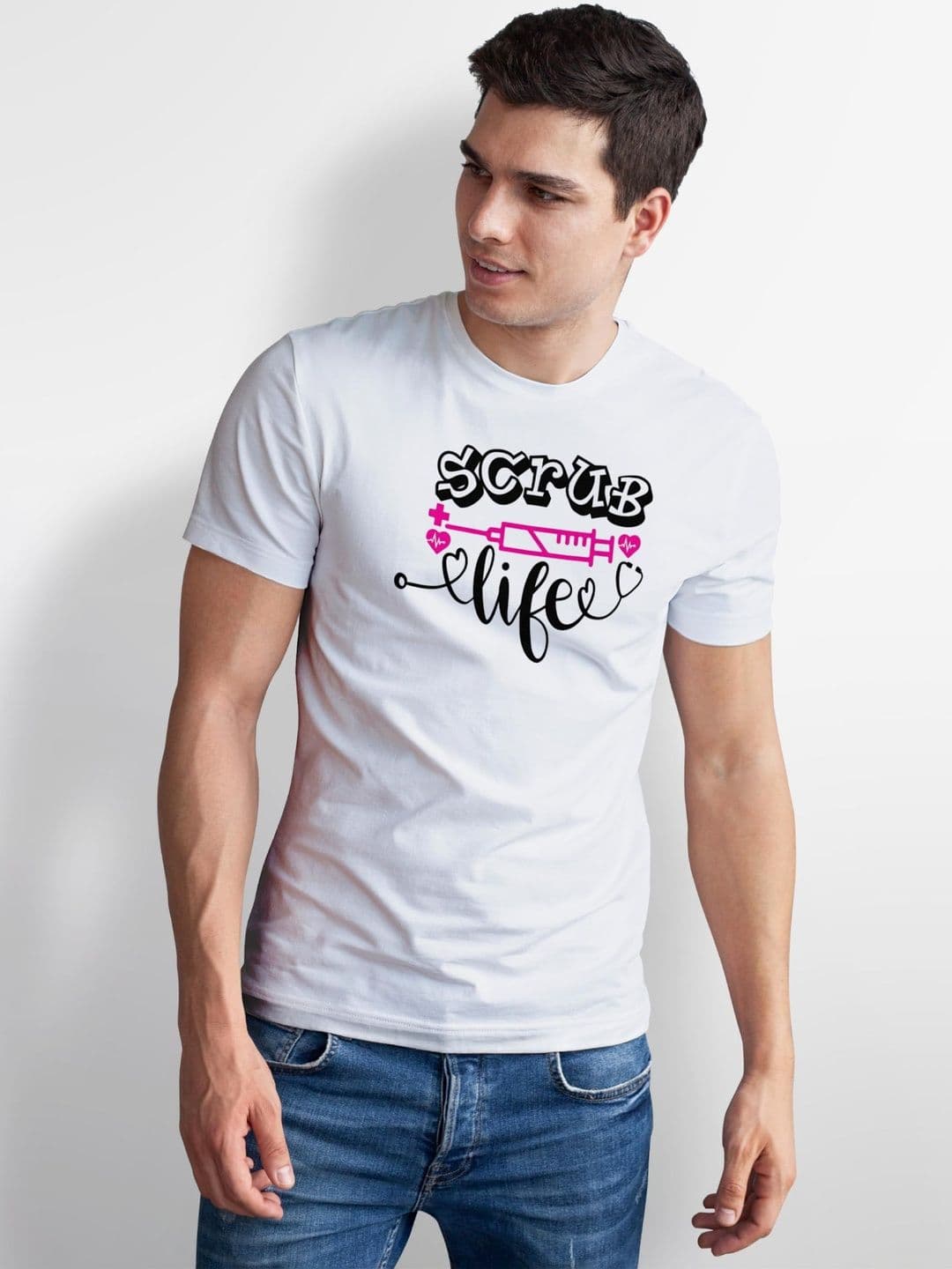 Seekbuylove Men Typography Printed Bio Finish T-shirt thumbnail 3
