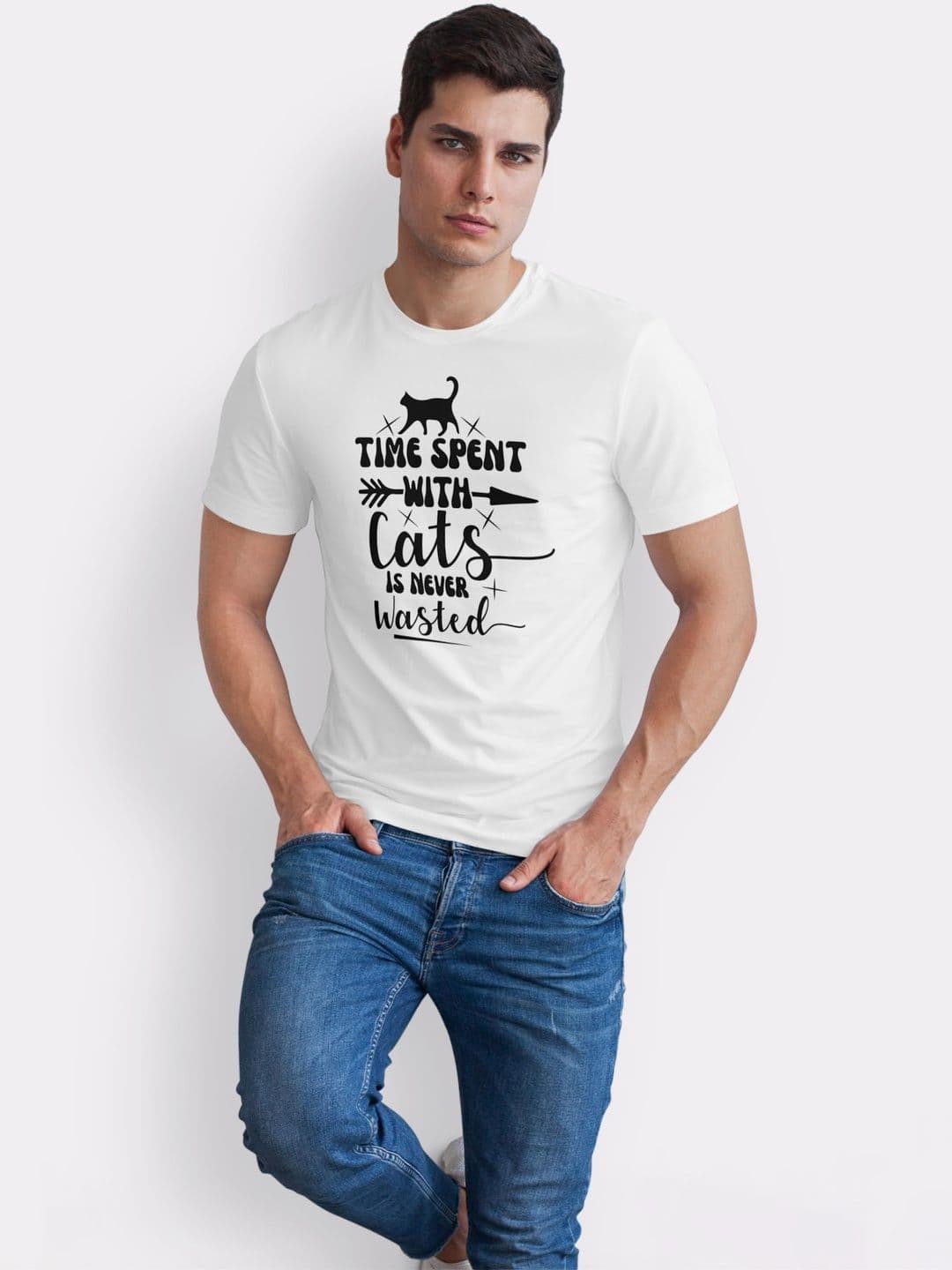 Seekbuylove Men Typography Printed Bio Finish T-shirt thumbnail 4