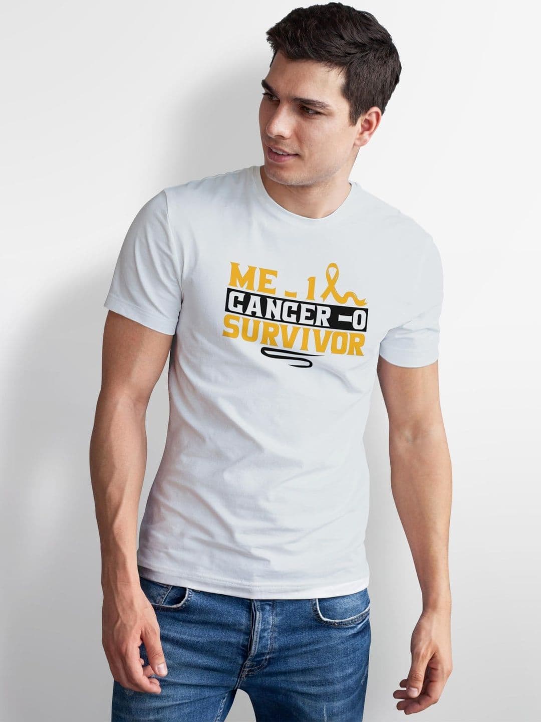 Seekbuylove Men Typography Printed Bio Finish T-shirt thumbnail 5