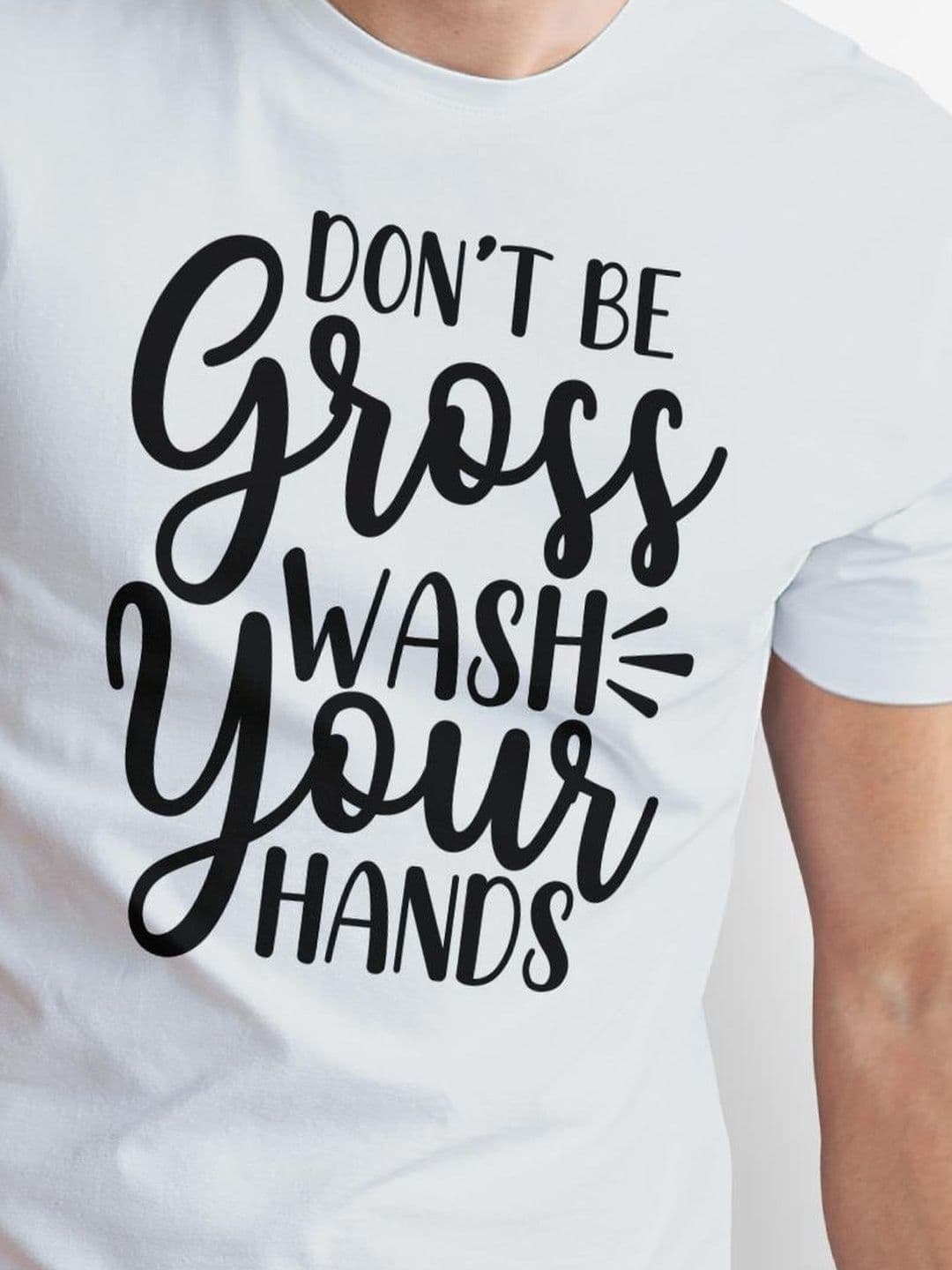 Seekbuylove Men Typography Printed Bio Finish T-shirt thumbnail 2