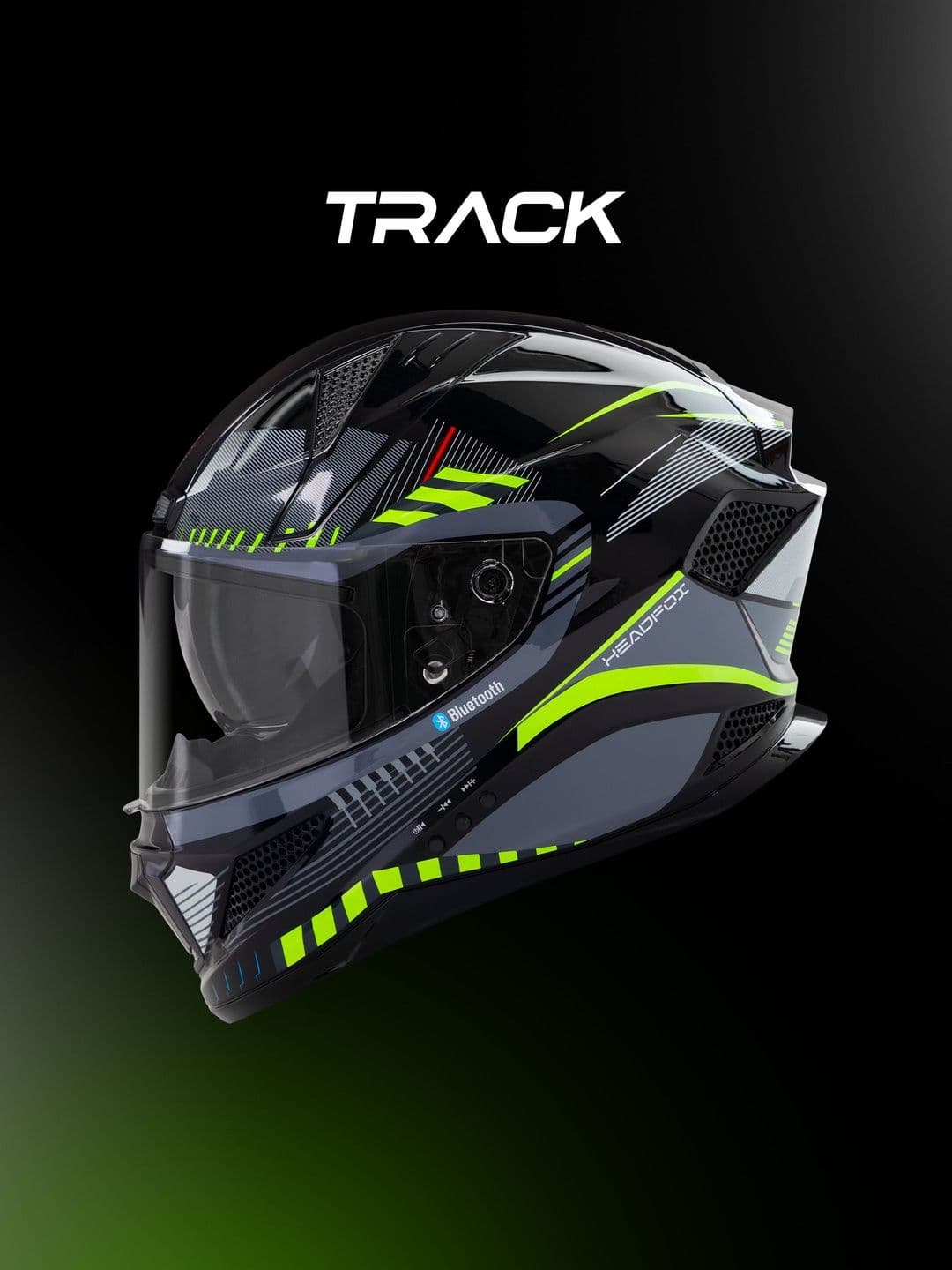 HEADFOX Lightweight Track Sharp 5.3 Smart Bluetooth Helmet thumbnail 6