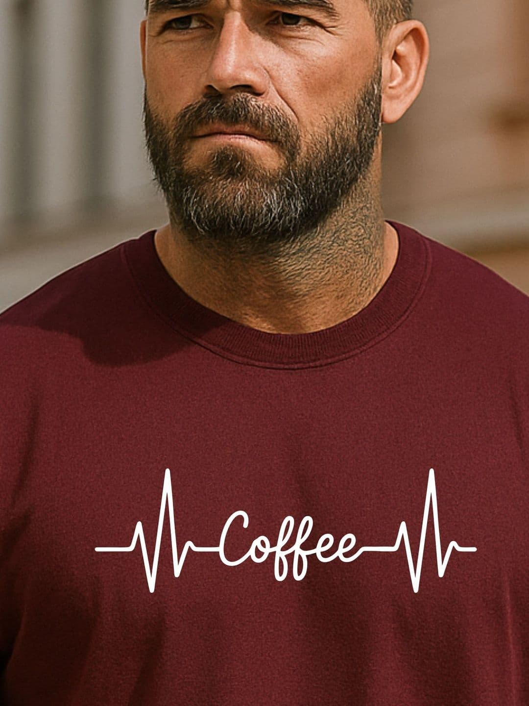 HIOR Typography Printed Round Neck Pure Cotton Oversized T-shirt thumbnail 2