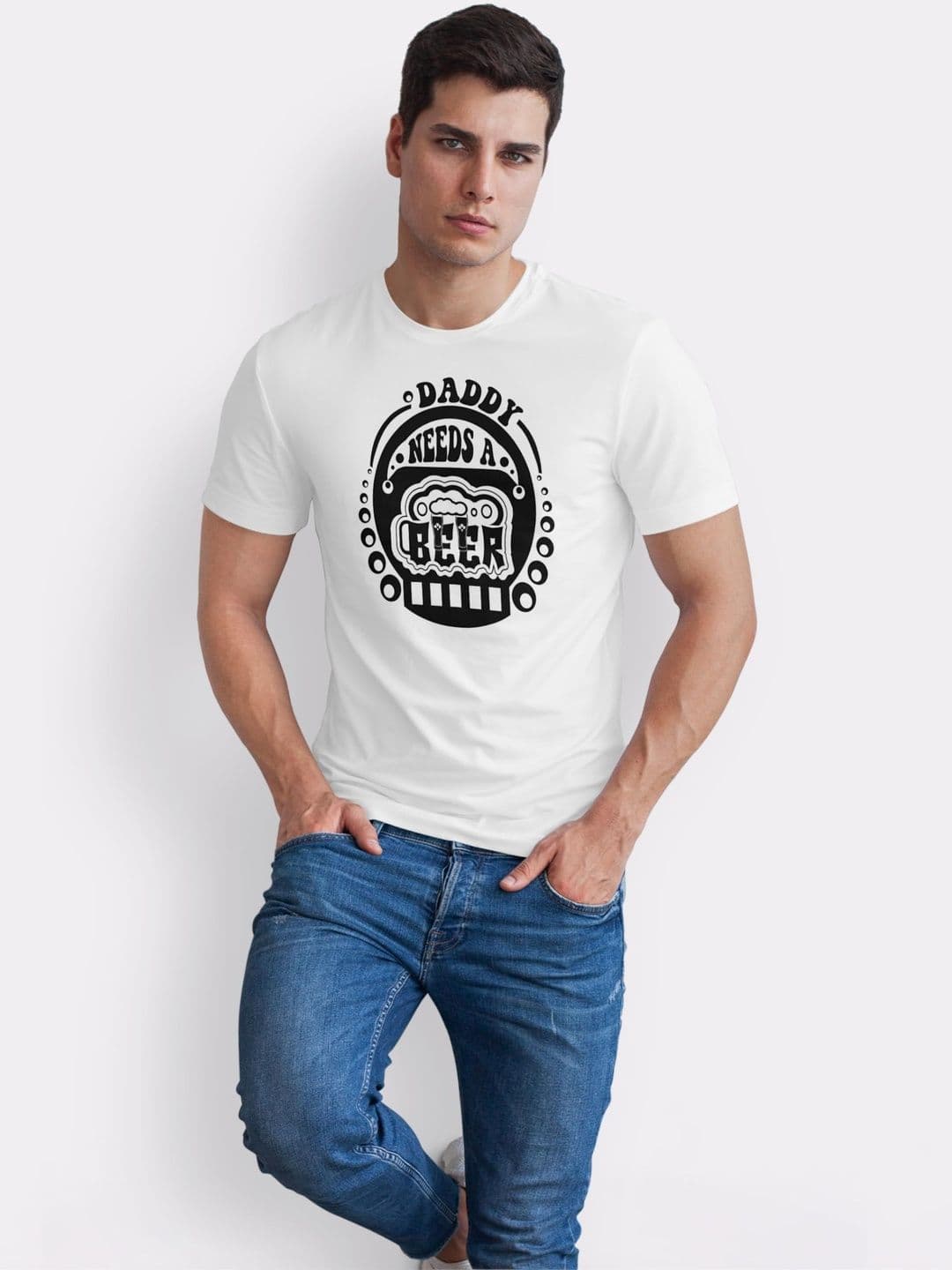 Seekbuylove Men Typography Printed Bio Finish T-shirt thumbnail 3