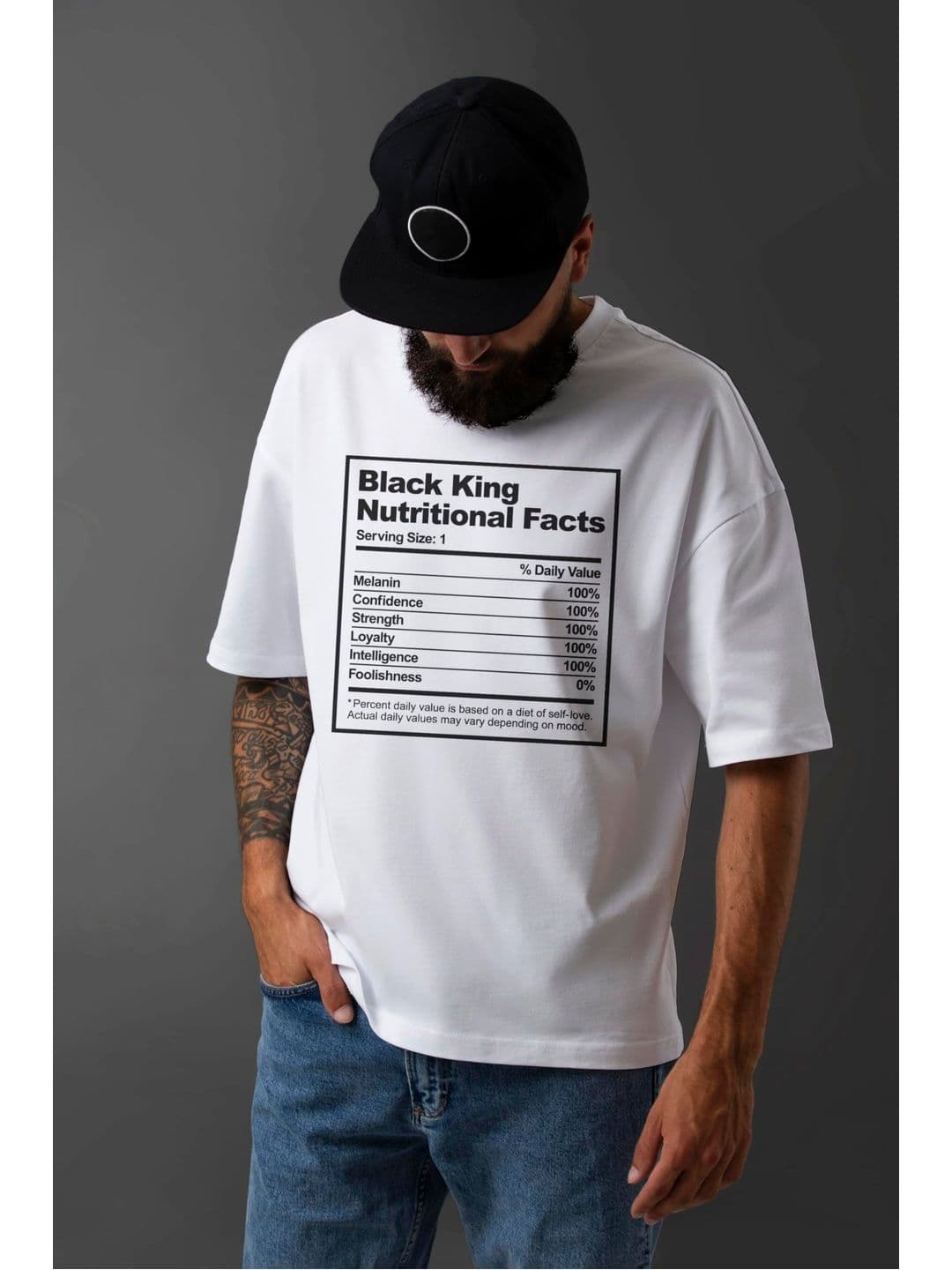 Seekbuylove Men Typography Printed Drop-Shoulder Sleeves Bio Finish T-shirt thumbnail 2