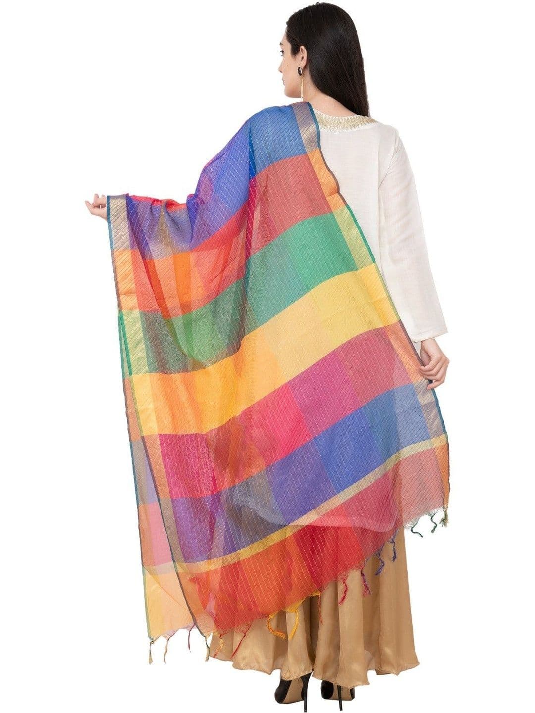 A R SILK Woven Design Dupatta thumbnail 3