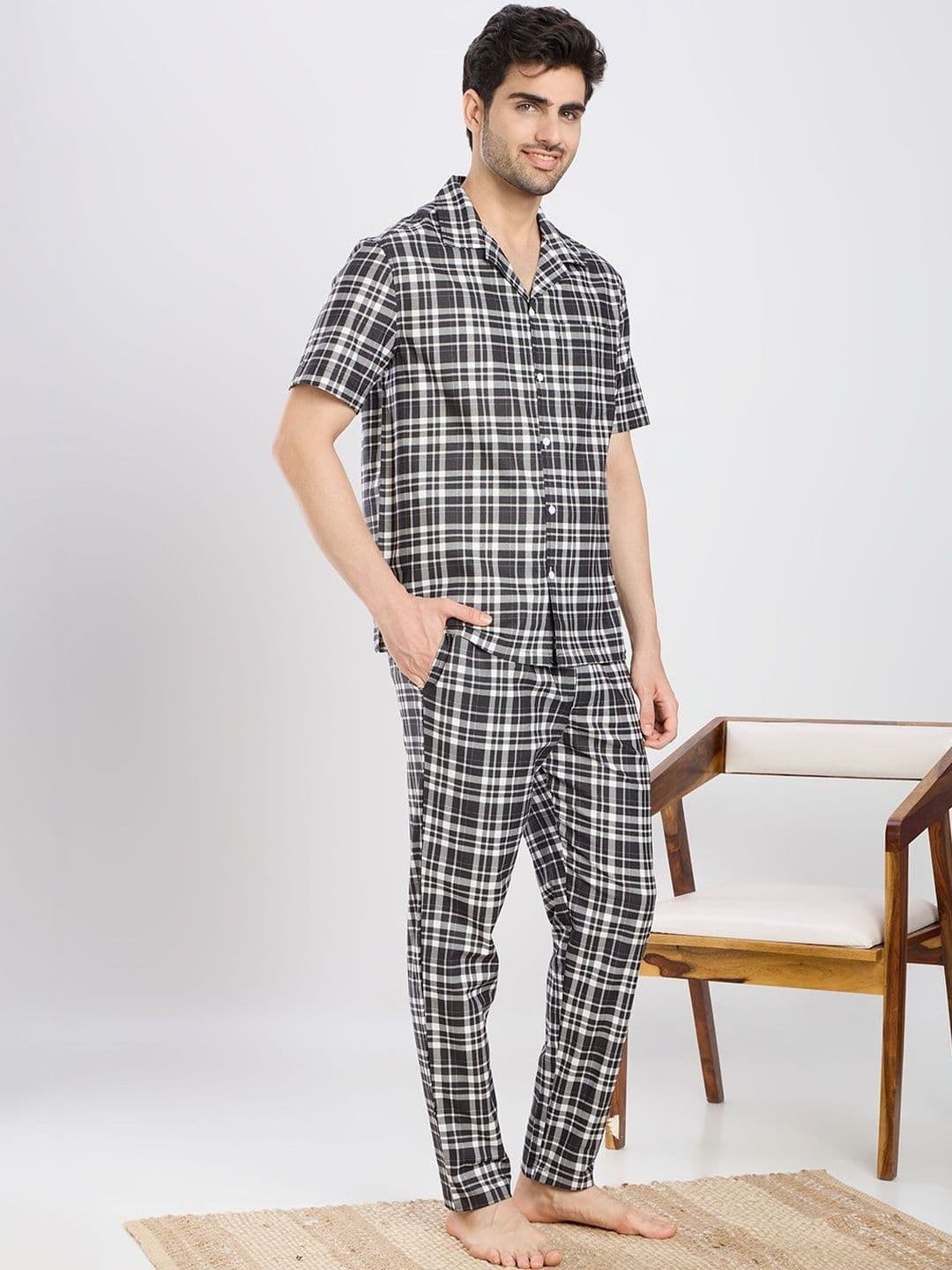 ETC Men Printed Night suit thumbnail 4