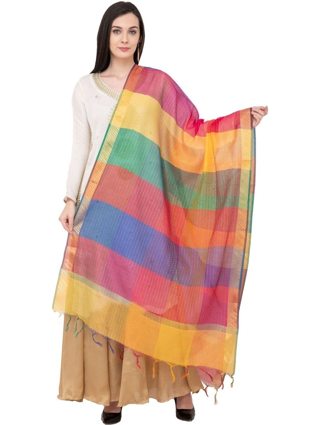 A R SILK Woven Design Dupatta - view 1