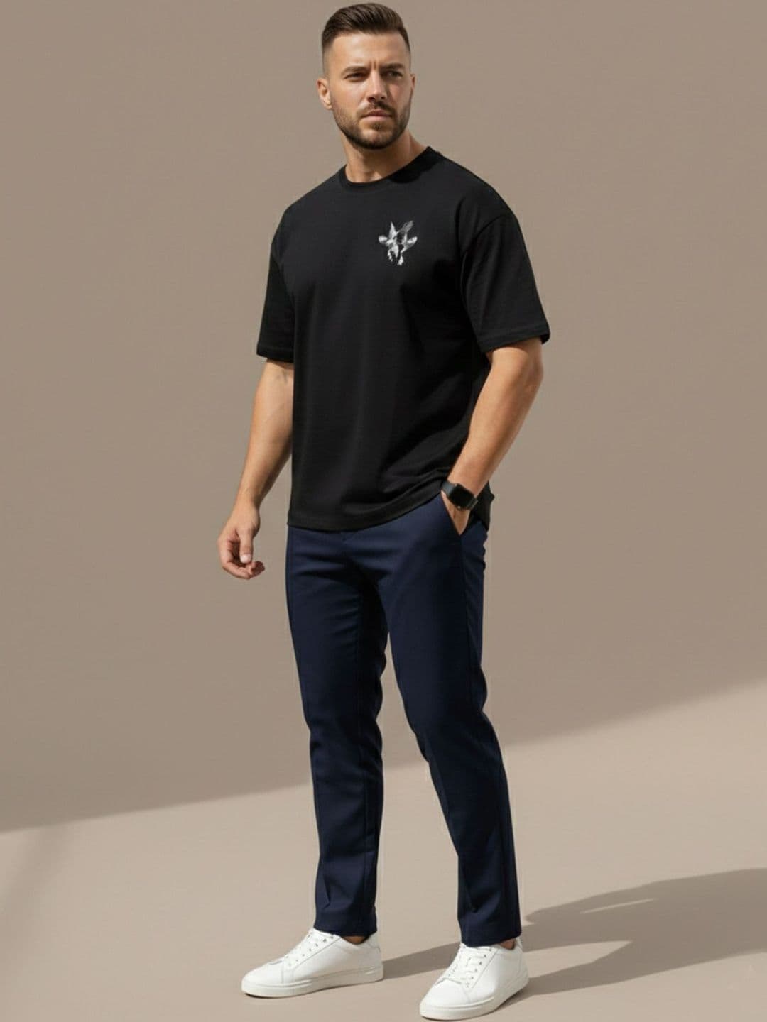 Mast & Harbour Men Printed T-shirt thumbnail 6