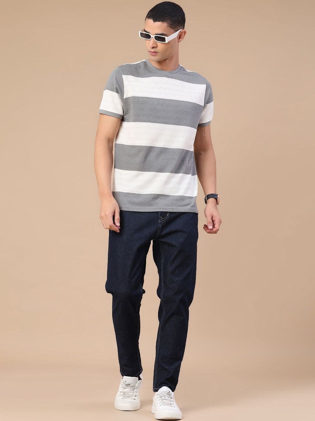 V-Mart Men Striped T-shirt thumbnail 3