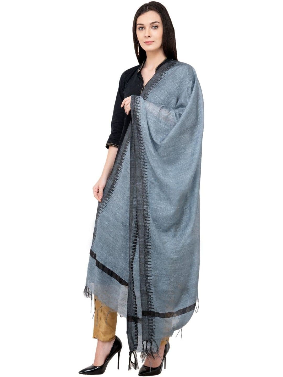 A R SILK Woven Design Dupatta thumbnail 3