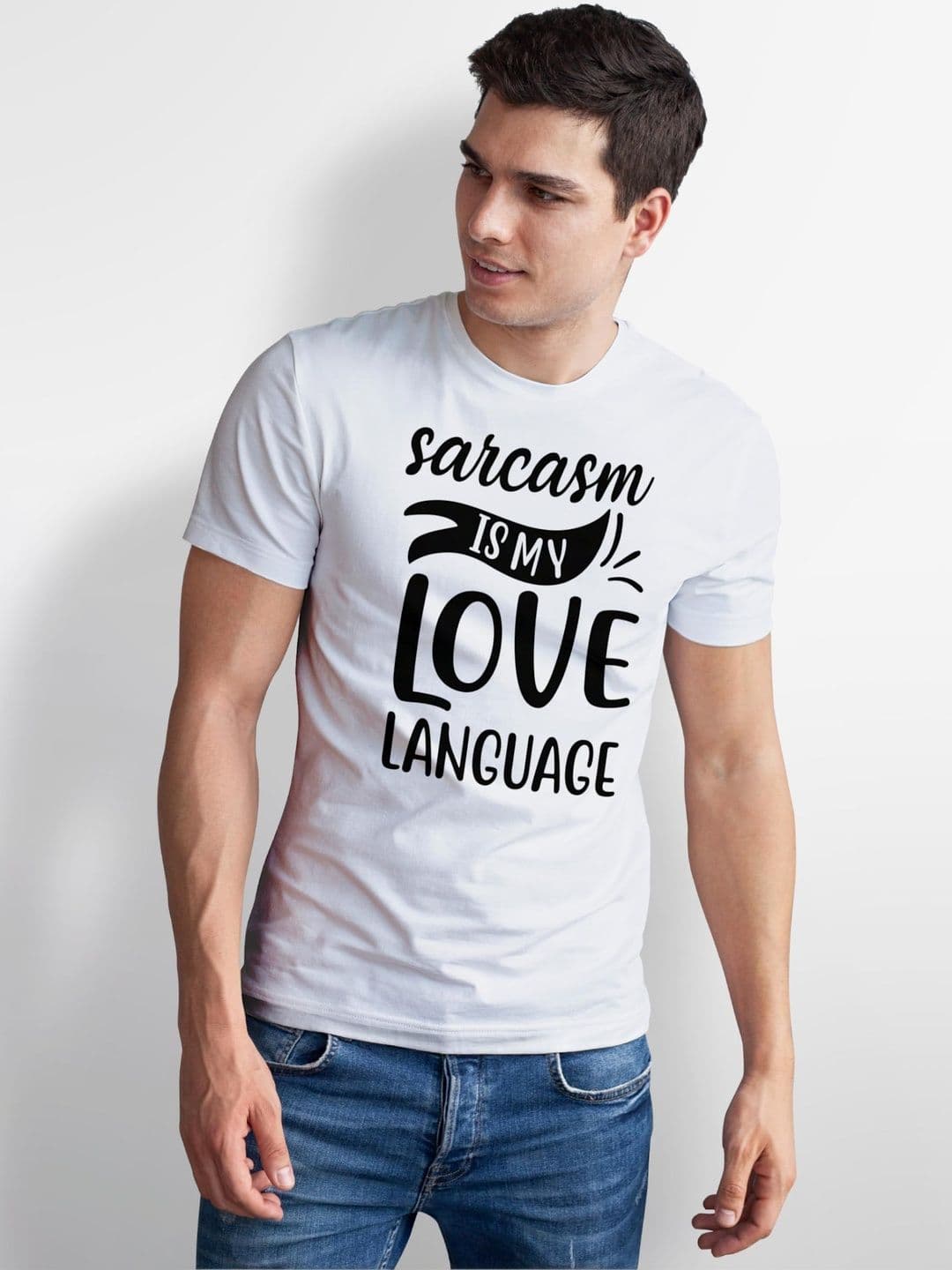 Seekbuylove Men Typography Printed Round Neck Cotton Bio Finish T-shirt thumbnail 5