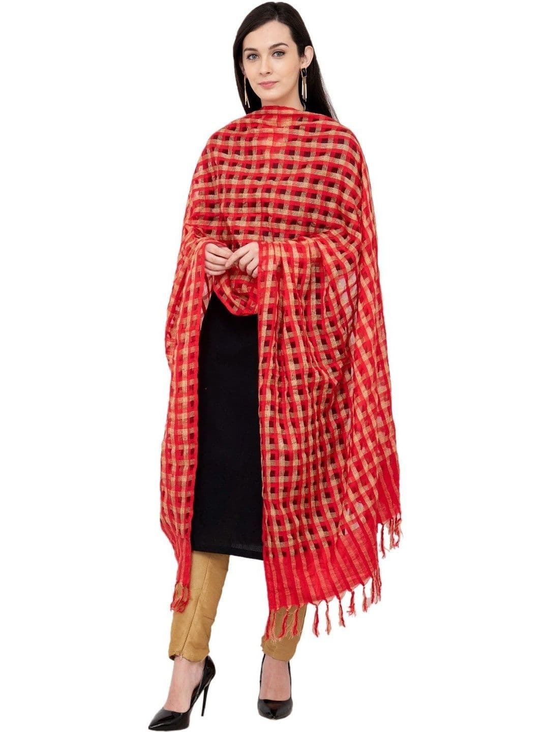 A R SILK Woven Design Dupatta thumbnail 3