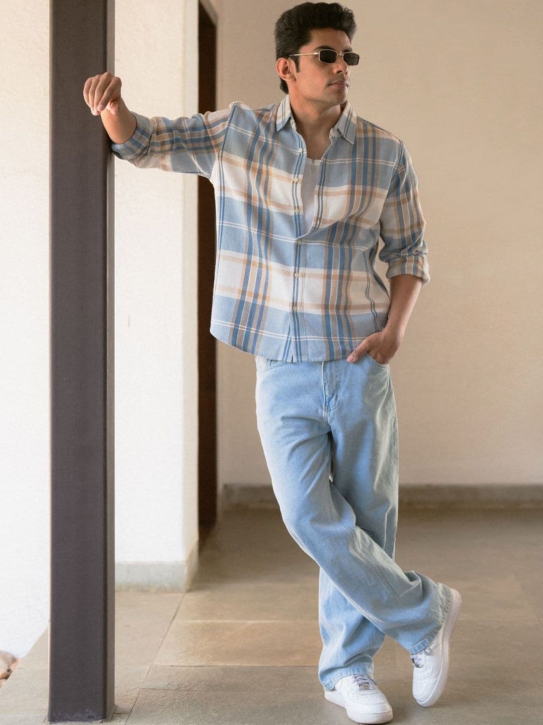 Powerlook Men Tartan Checks Checked Casual Shirt thumbnail 5