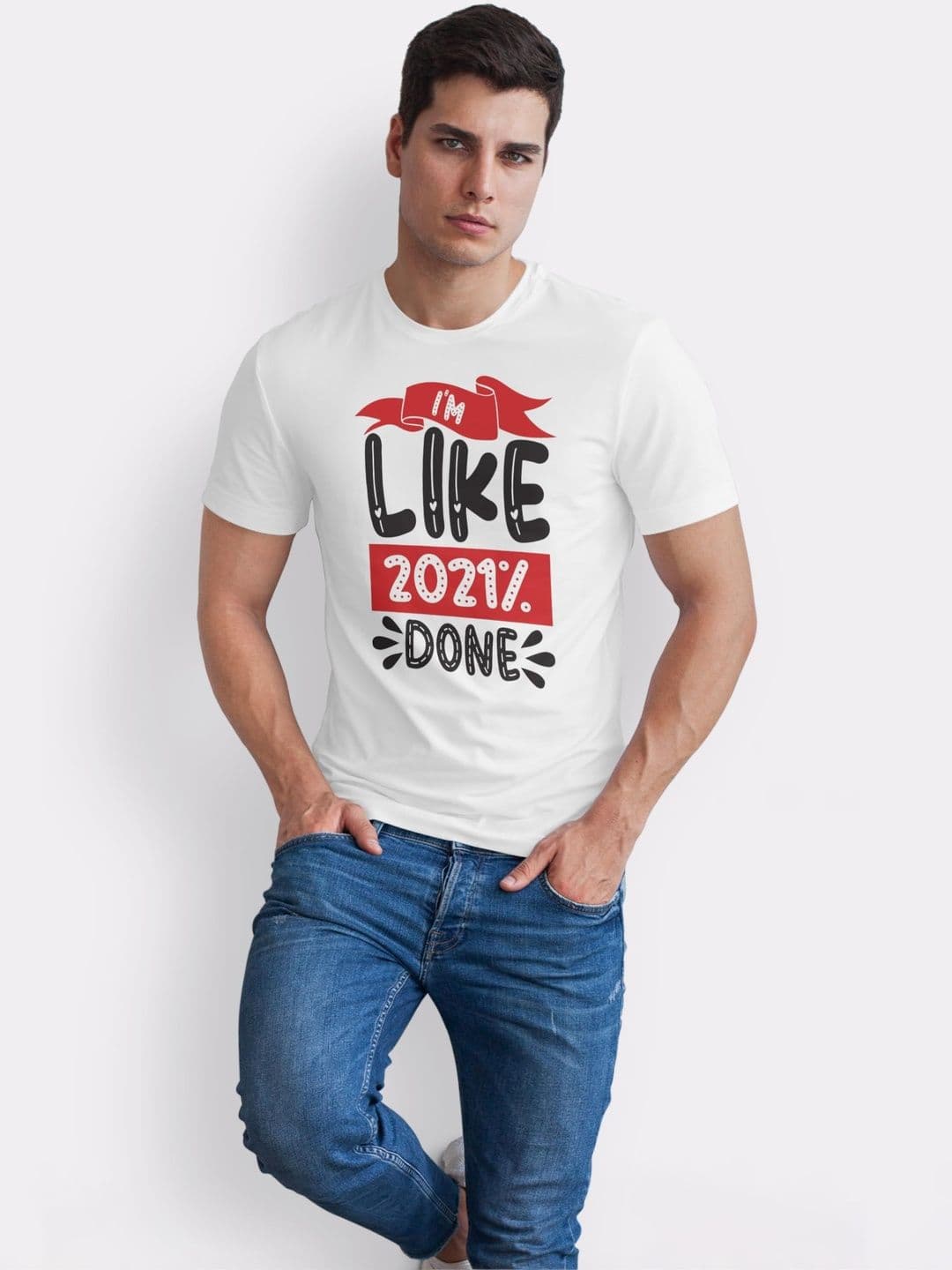 Seekbuylove Men Typography Printed Bio Finish T-shirt thumbnail 5